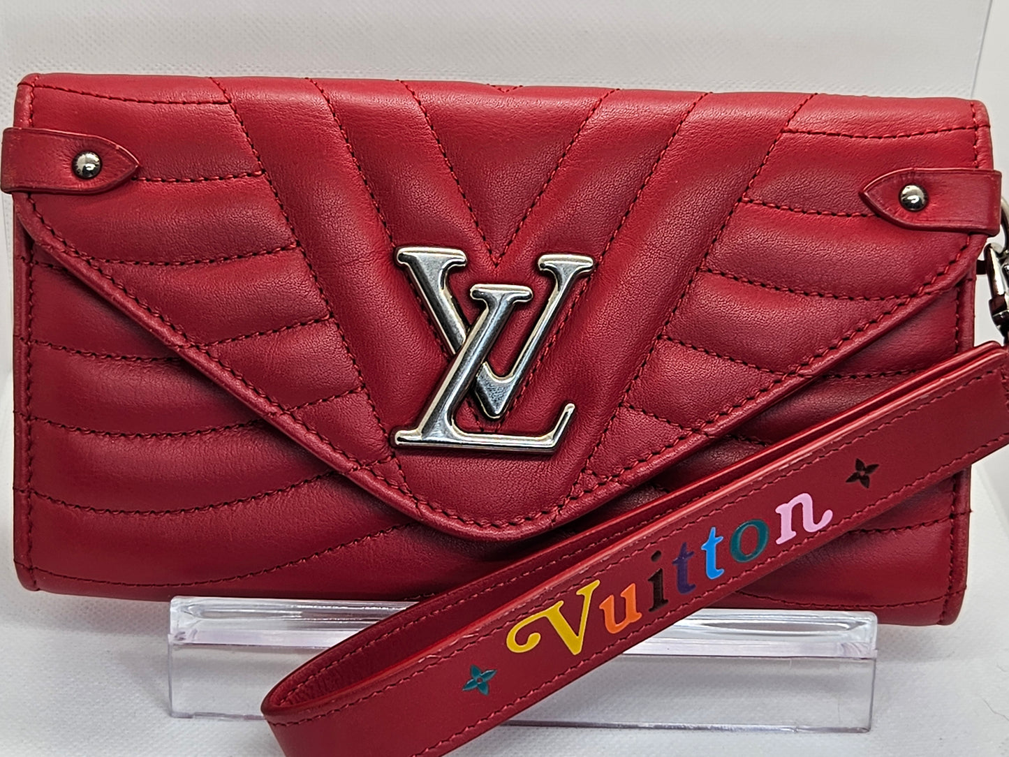 Pre-Loved Louis Vuitton New Wave Wallet Wristlet - Red "Sold Out"