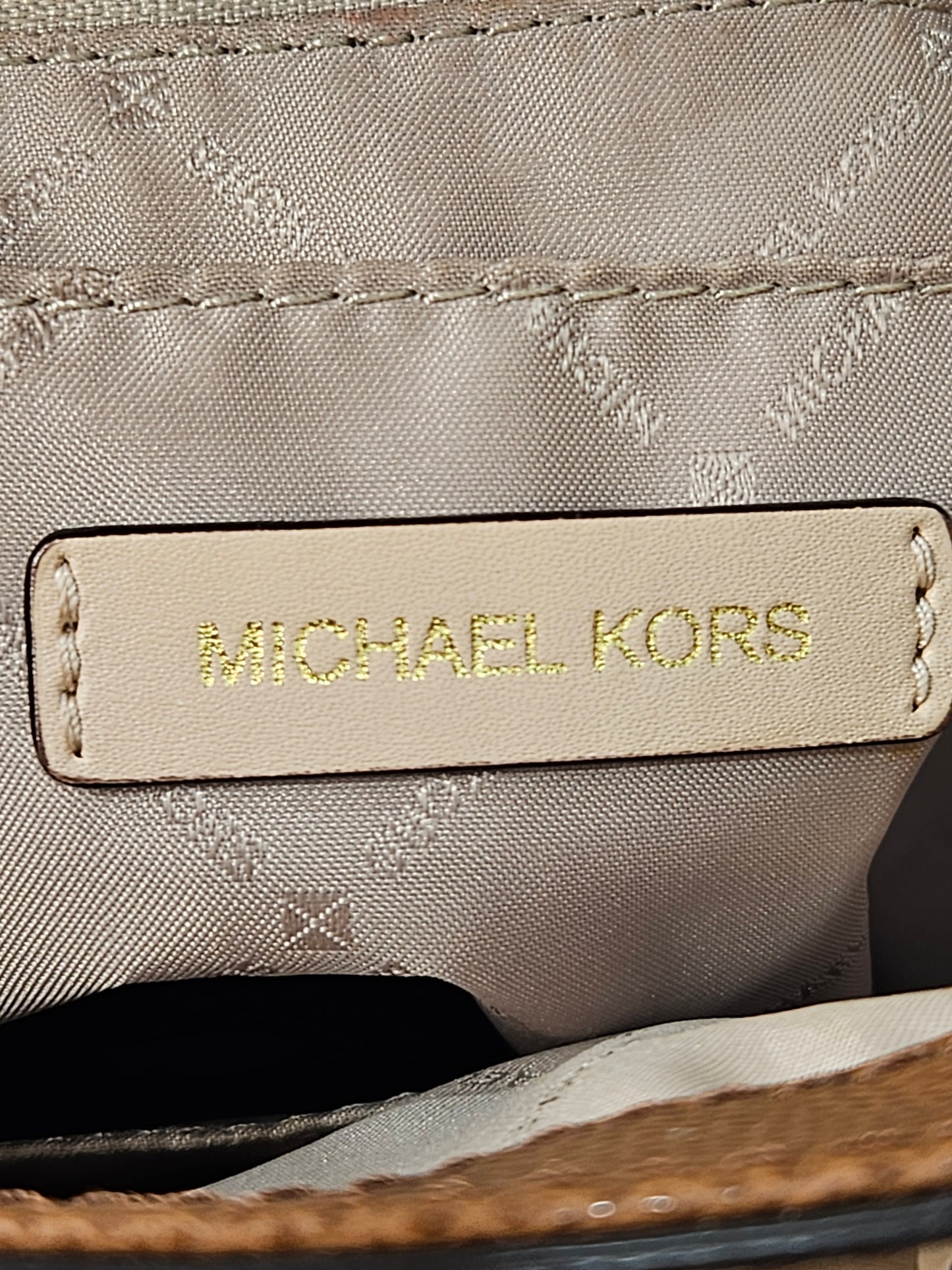 Pre-Loved Michael Kors Leather Tote Bag Brown "Sold Out"