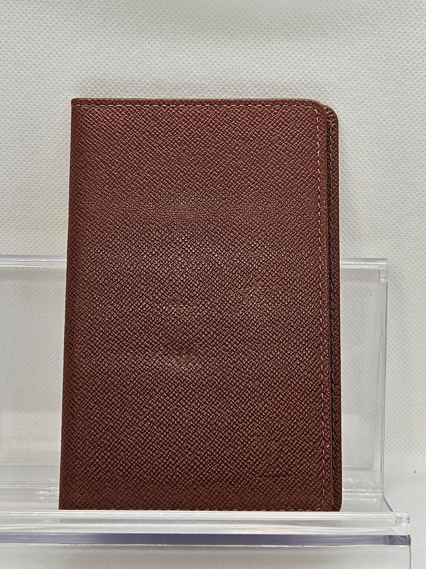 Pre-Loved Louis Vuitton Taiga Leather Bifold Pass/ ID Card Case Wallet