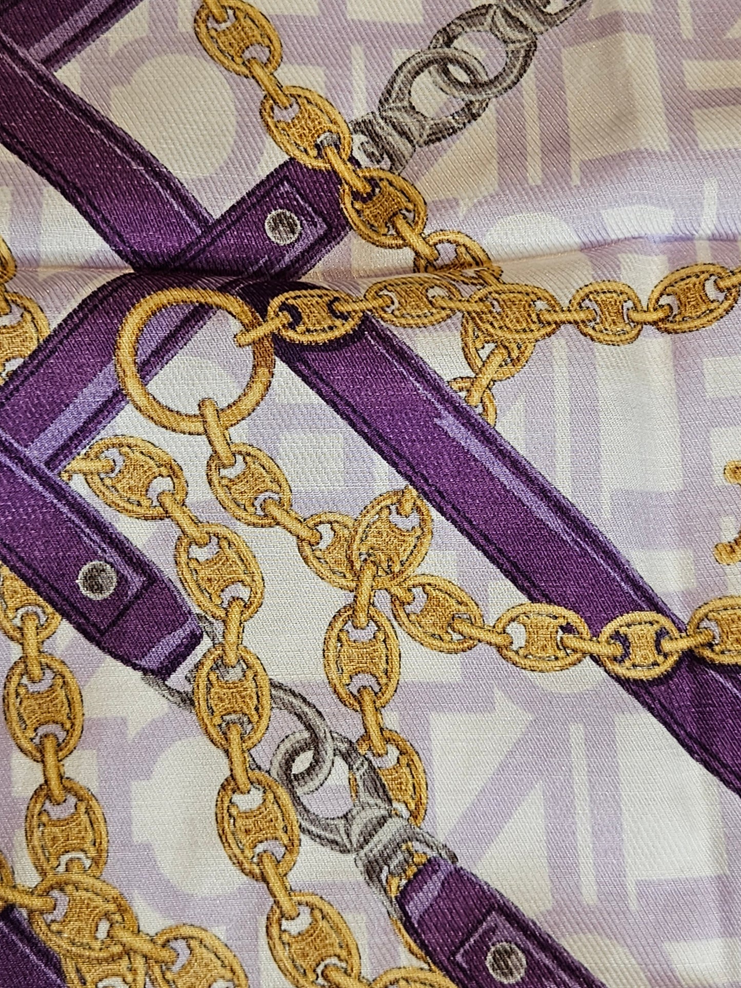 Pre-Loved Celine Vintage Silk Scarf Purple "Sold Out"