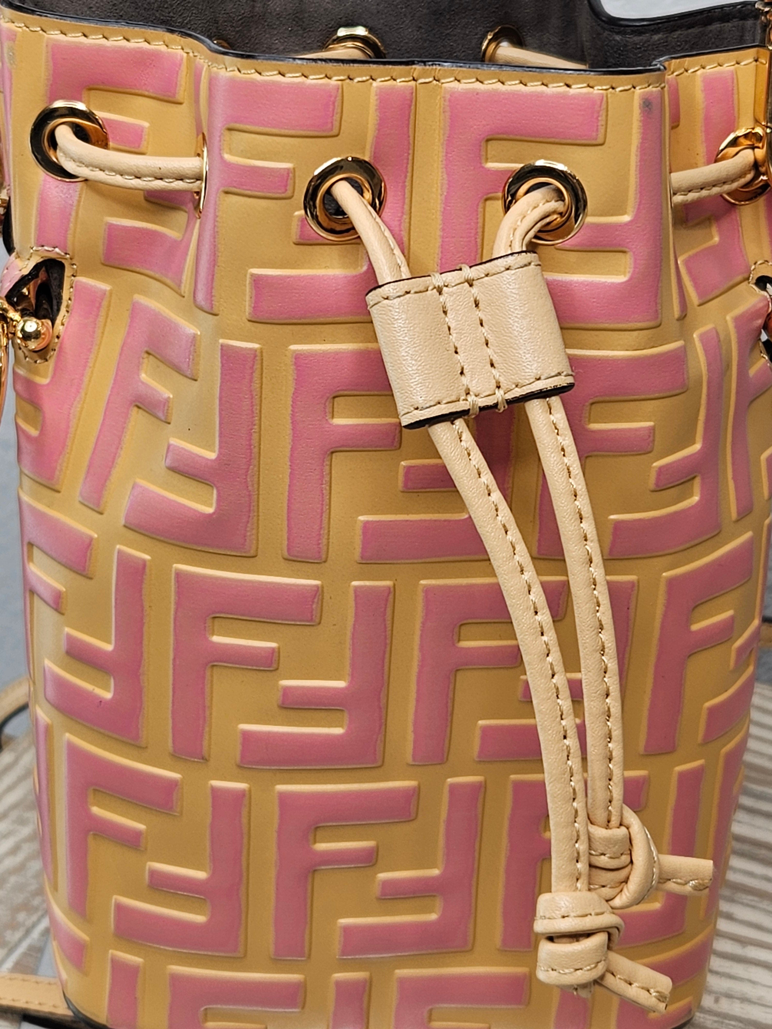 Fendi Vitello Liberty Mini Mon Tresor Bucket Bag -Pre-Owned