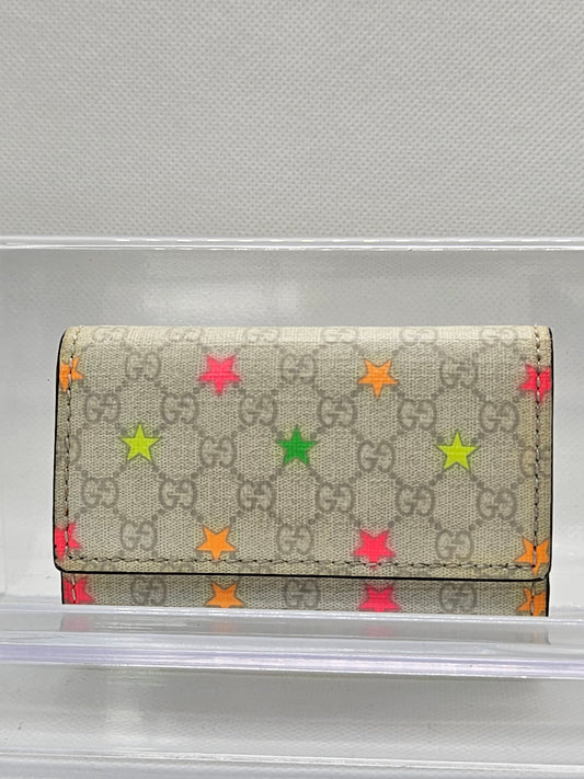 Pre-Loved Gucci Guccissima Sima Star 6 Key Ring Case