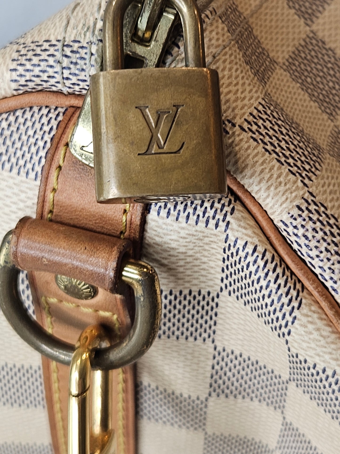 Pre-Loved Louis Vuitton Damier Azur Speedy 30 Bandouliere