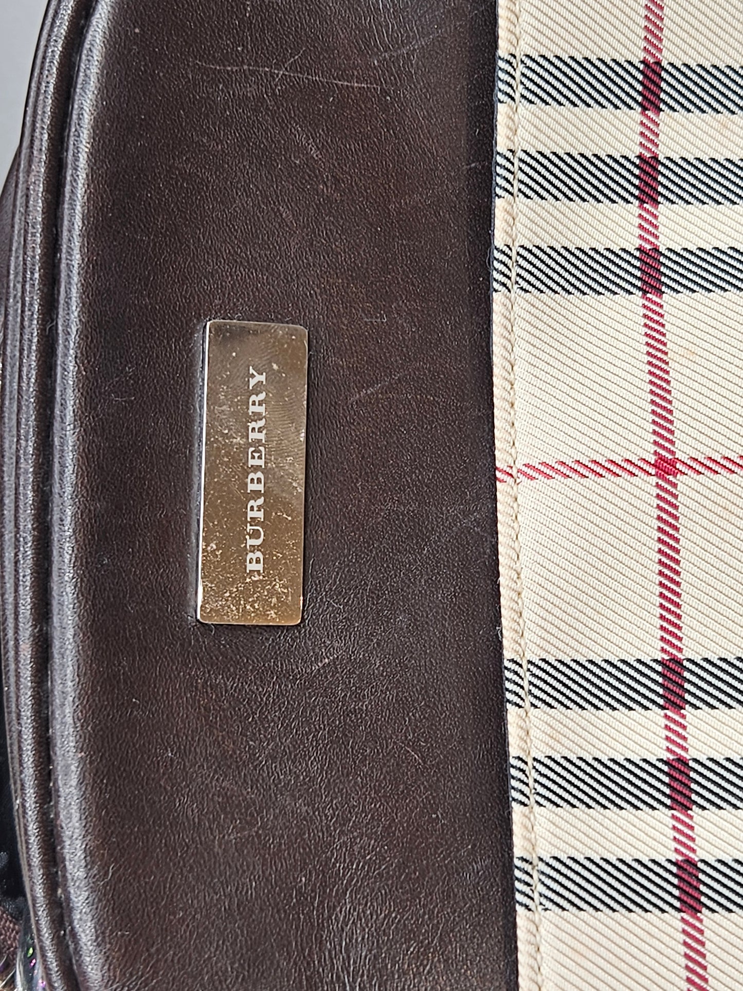 Burberry Nova Check Vertical Crossbody Small -Pre-Owned