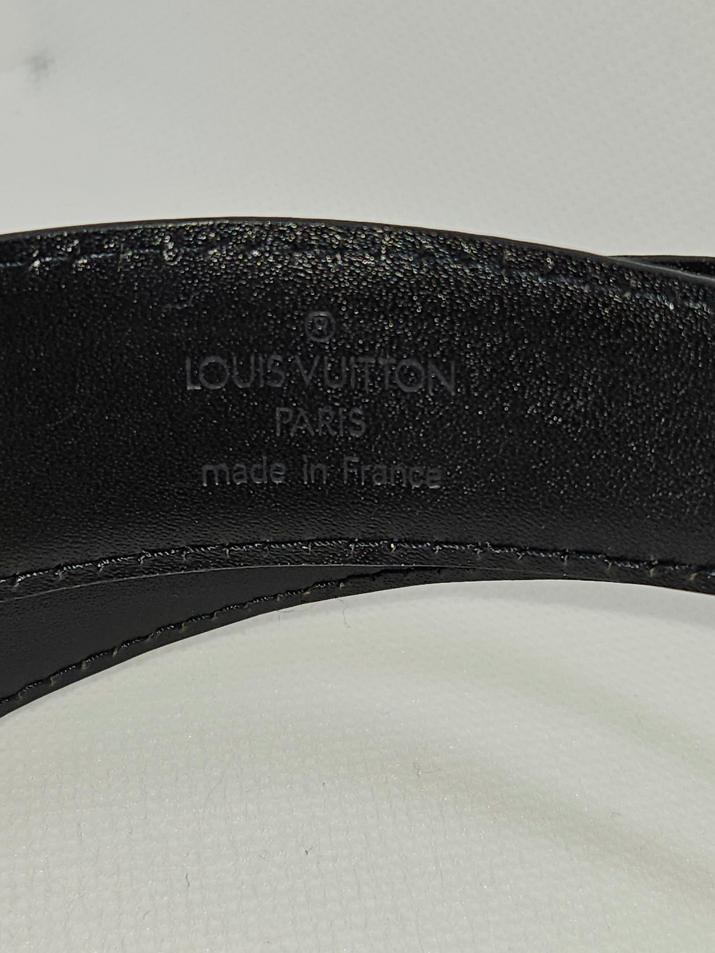 Louis Vuitton Ceinture Gold Buckle Epi Leather Belt -Pre-Owned