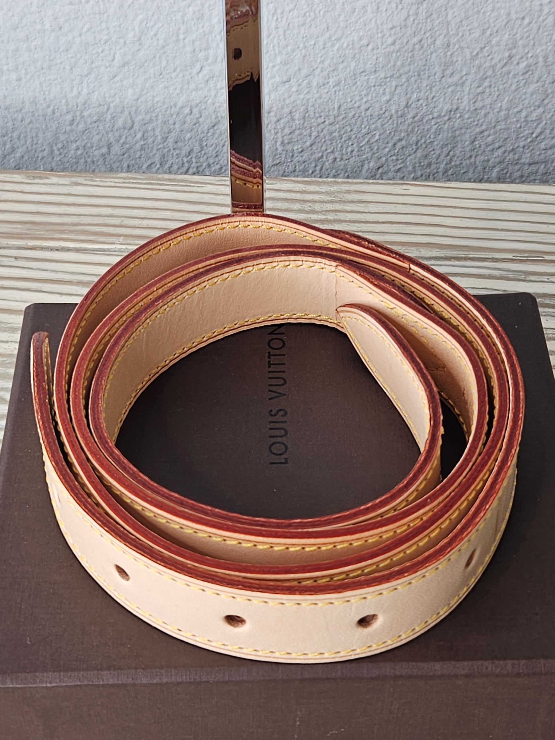 Louis Vuitton tan leather Vachetta Strap