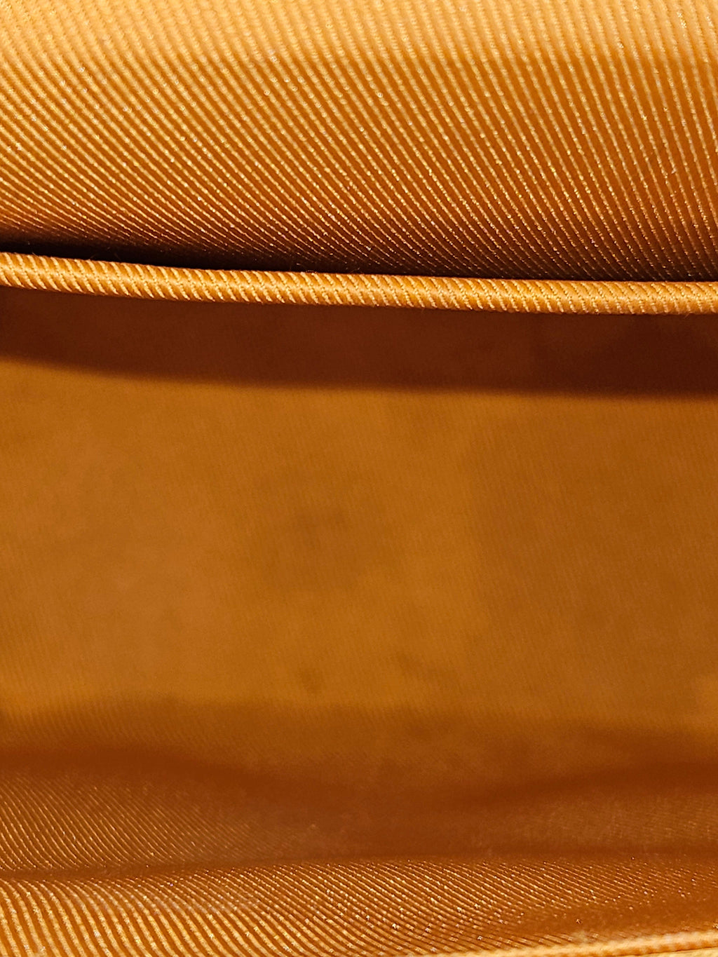 interior pocket Louis Vuitton #7 Leather Vertical Box Trunk Saffron