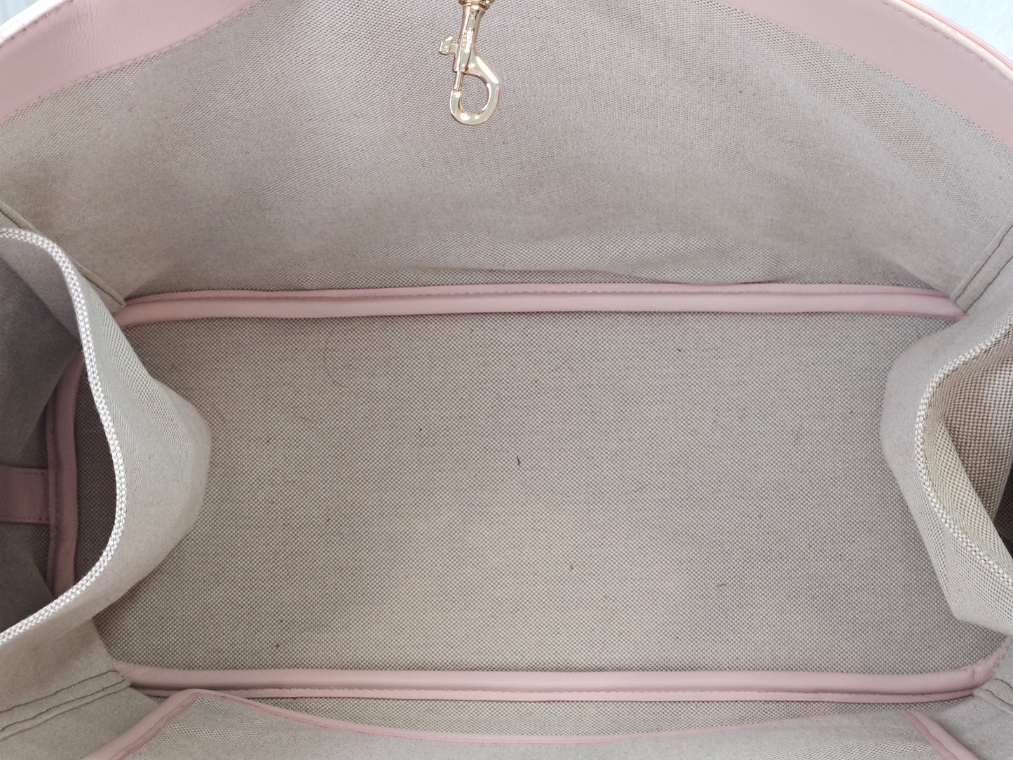 Pre-Loved MCM Delmy Visetos Shopper Tote Powder Pink