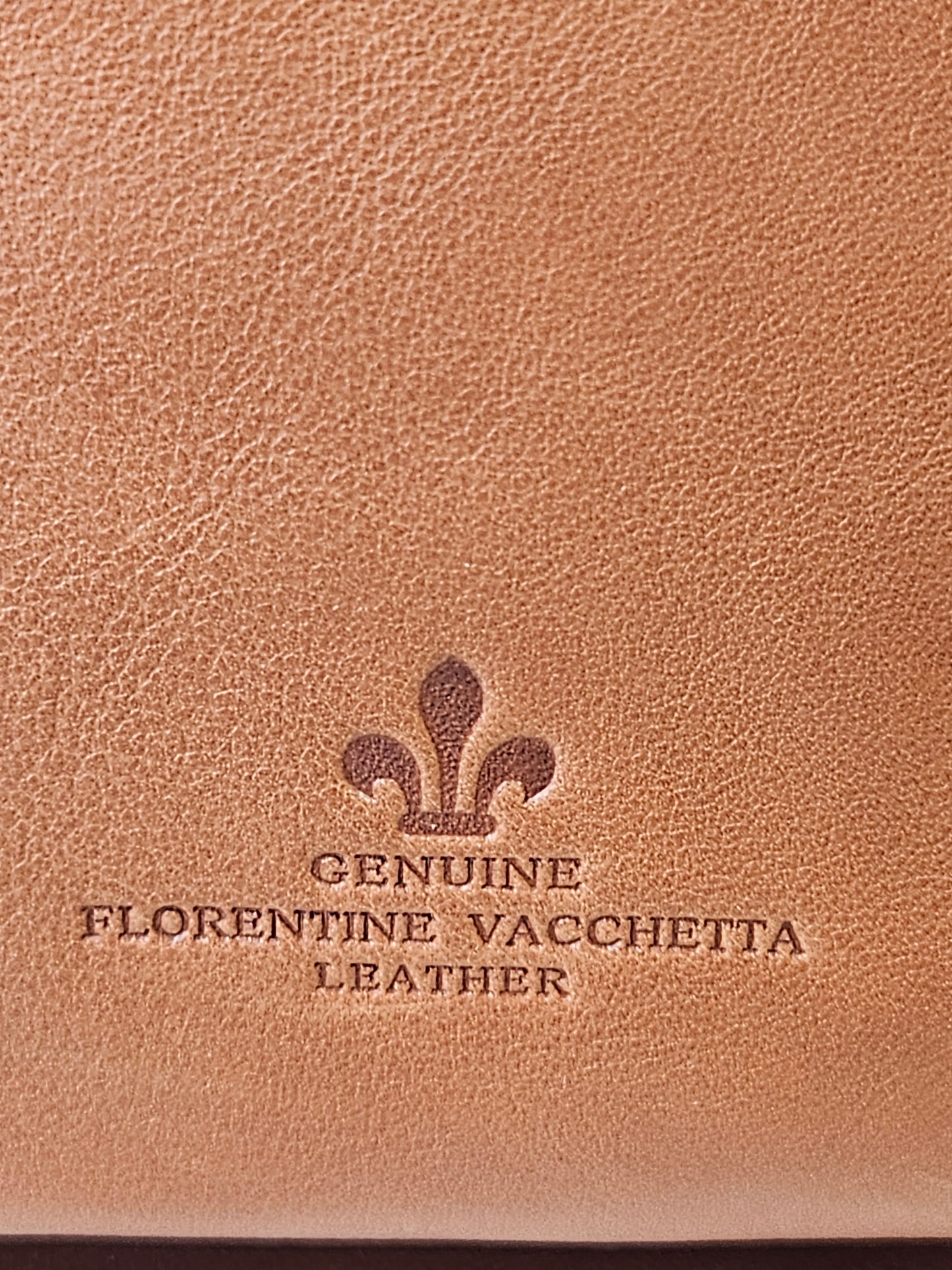 back stamp Dooney & Bourke Florentine Cassidy Leather Hobo Bag Cognac Brown