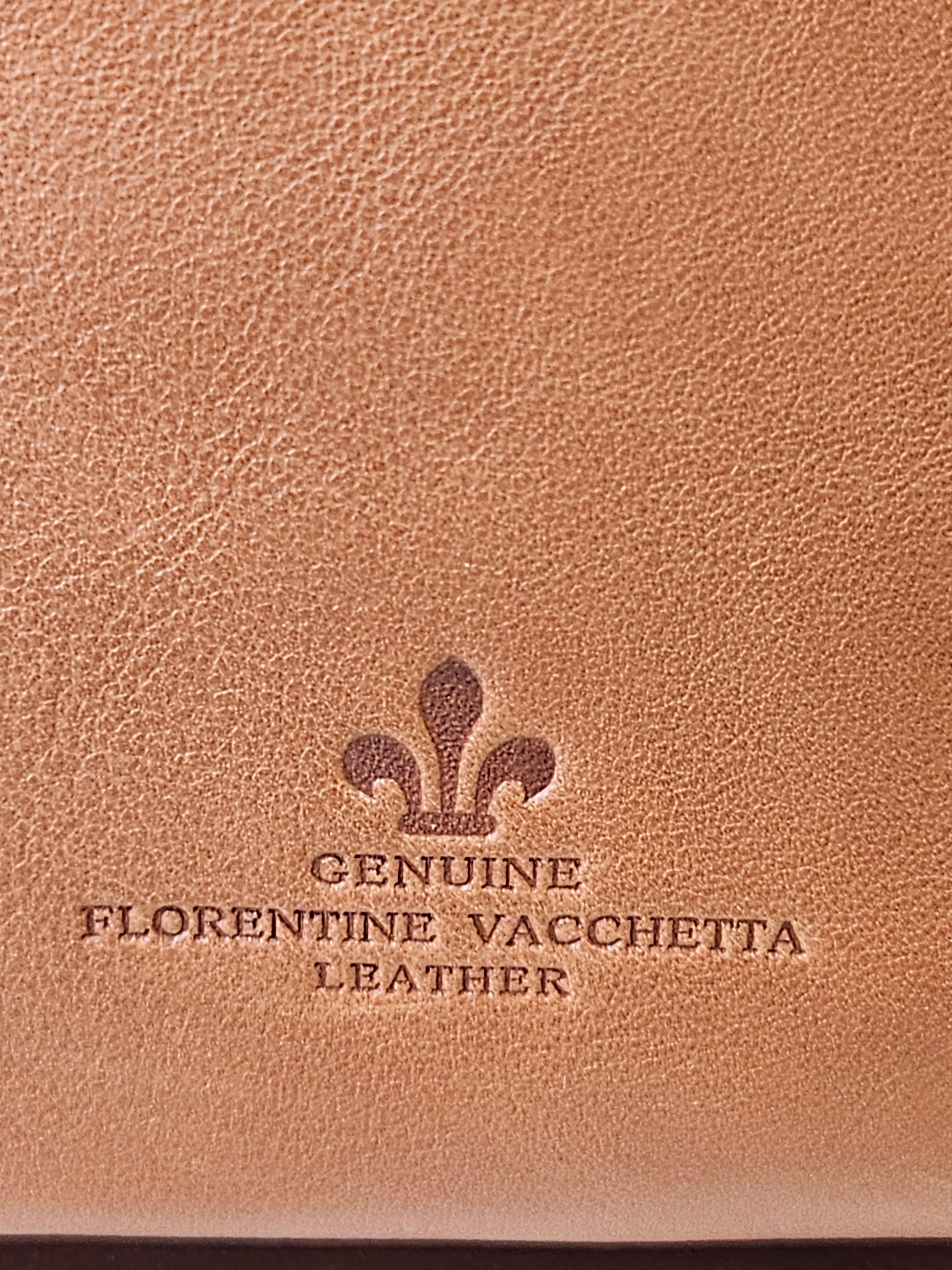 back stamp Dooney & Bourke Florentine Cassidy Leather Hobo Bag Cognac Brown