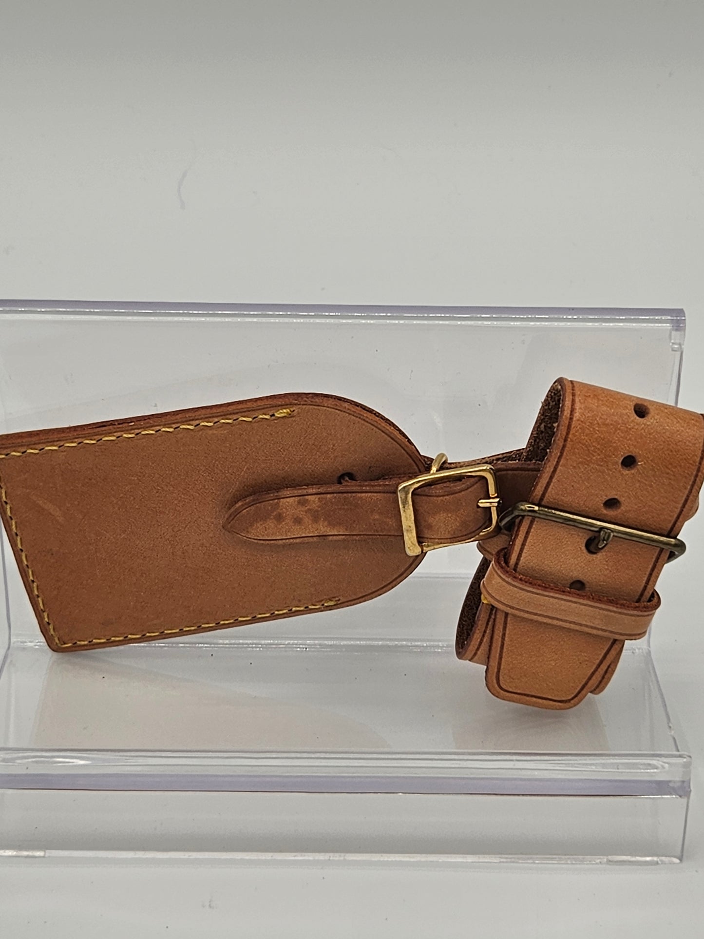 Louis Vuitton Vachetta Luggage Tag and Loop Set