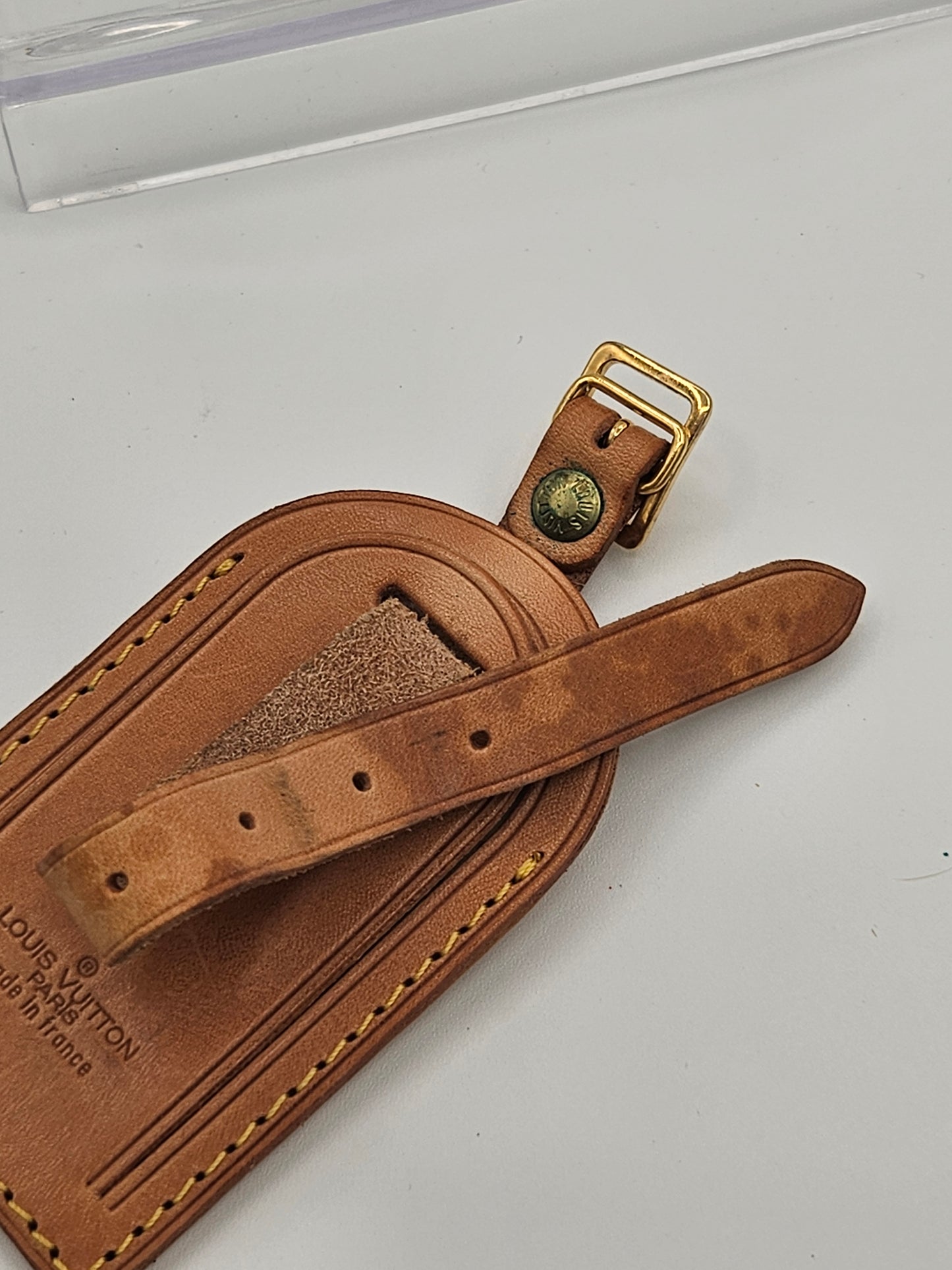 Louis Vuitton Vachetta Luggage Tag and Loop Set