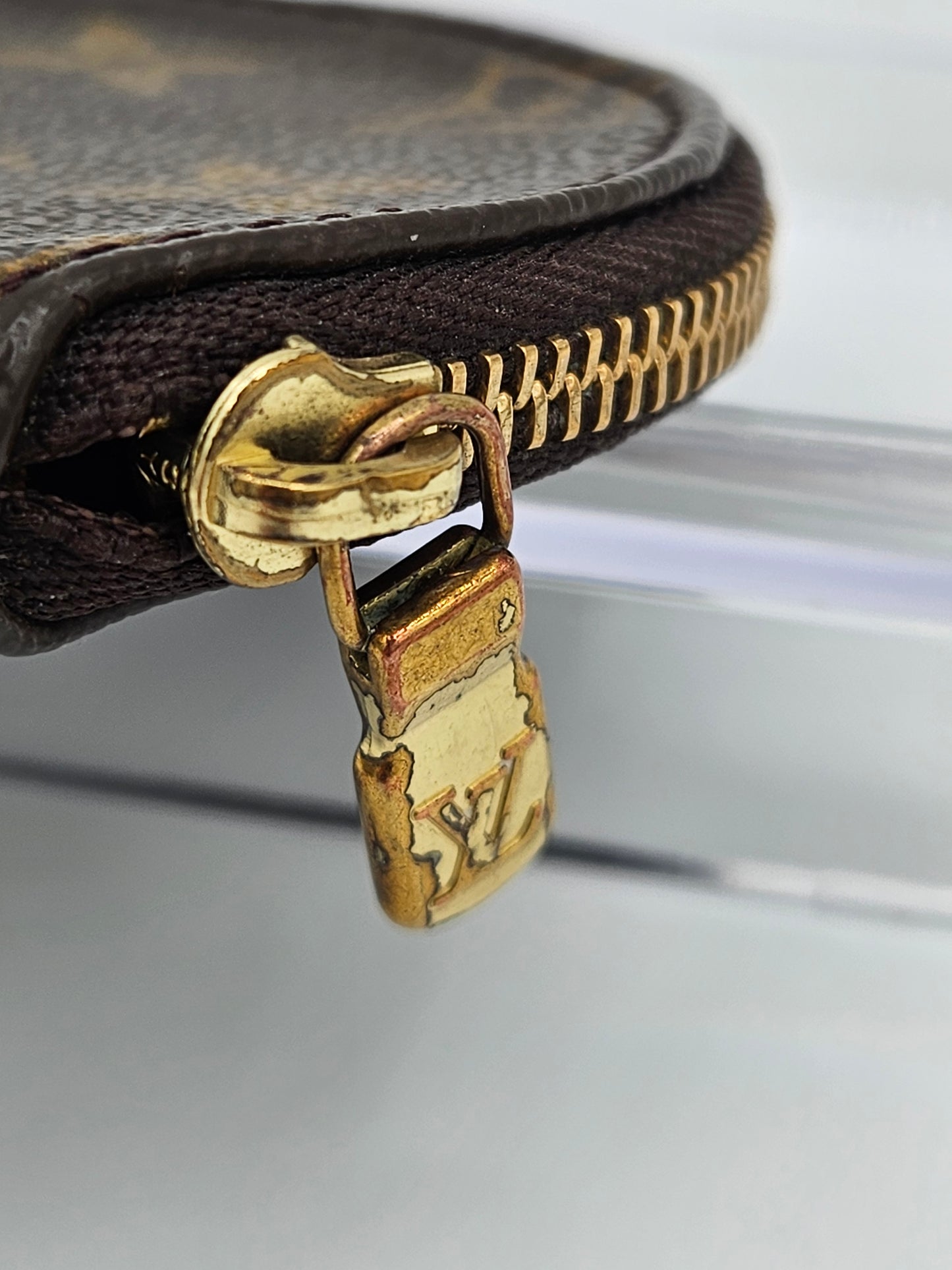 Louis Vuitton Monogram Canvas Zipper Round Coin Pouch