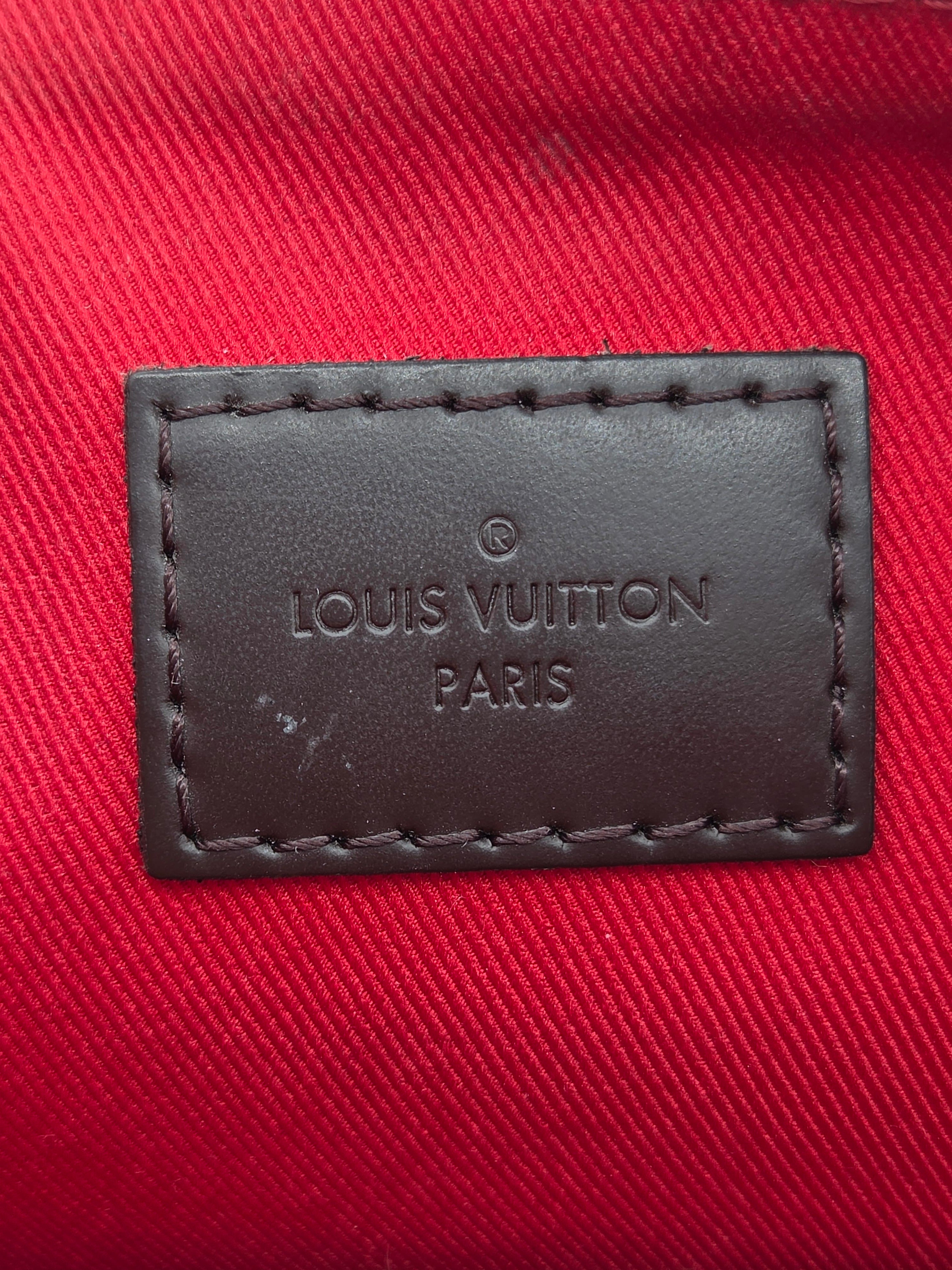 Louis Vuitton South Bank Besace – Damier Ebene Crossbody | Cherry Interior | Pre-Owned