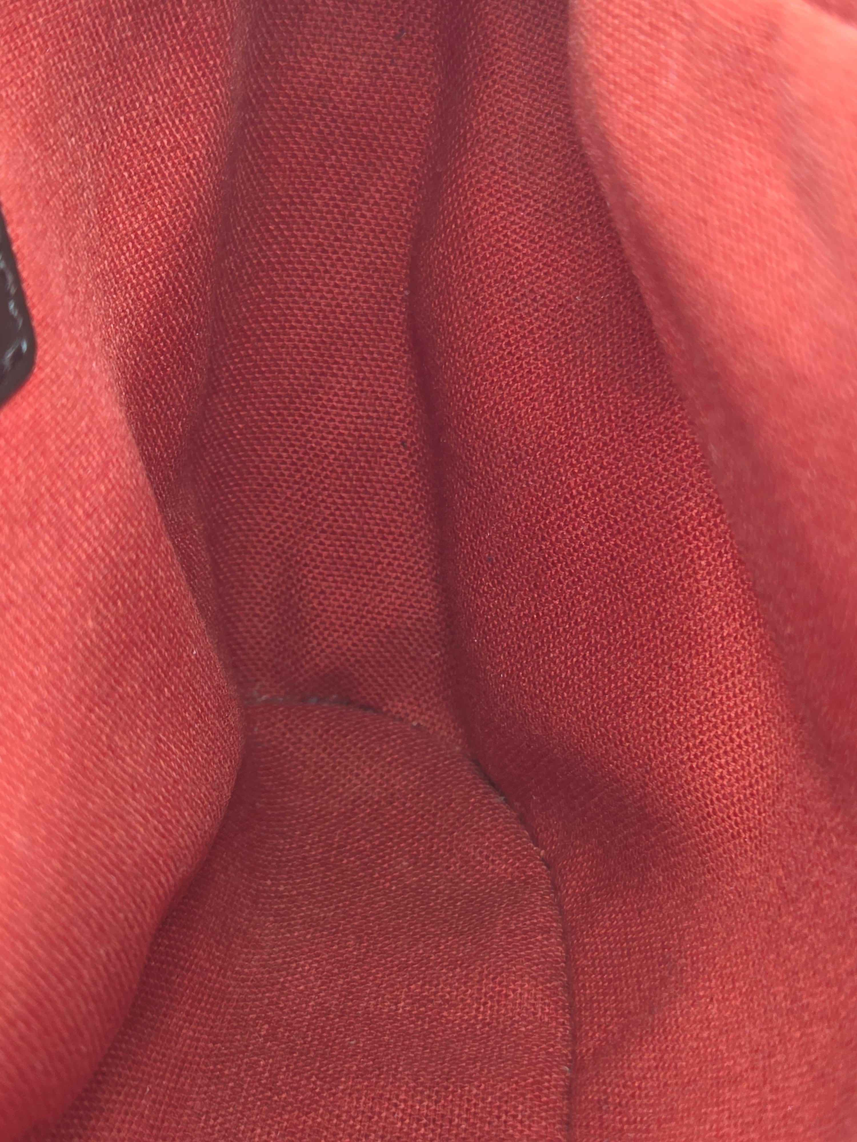 Close-up of red fabric texture