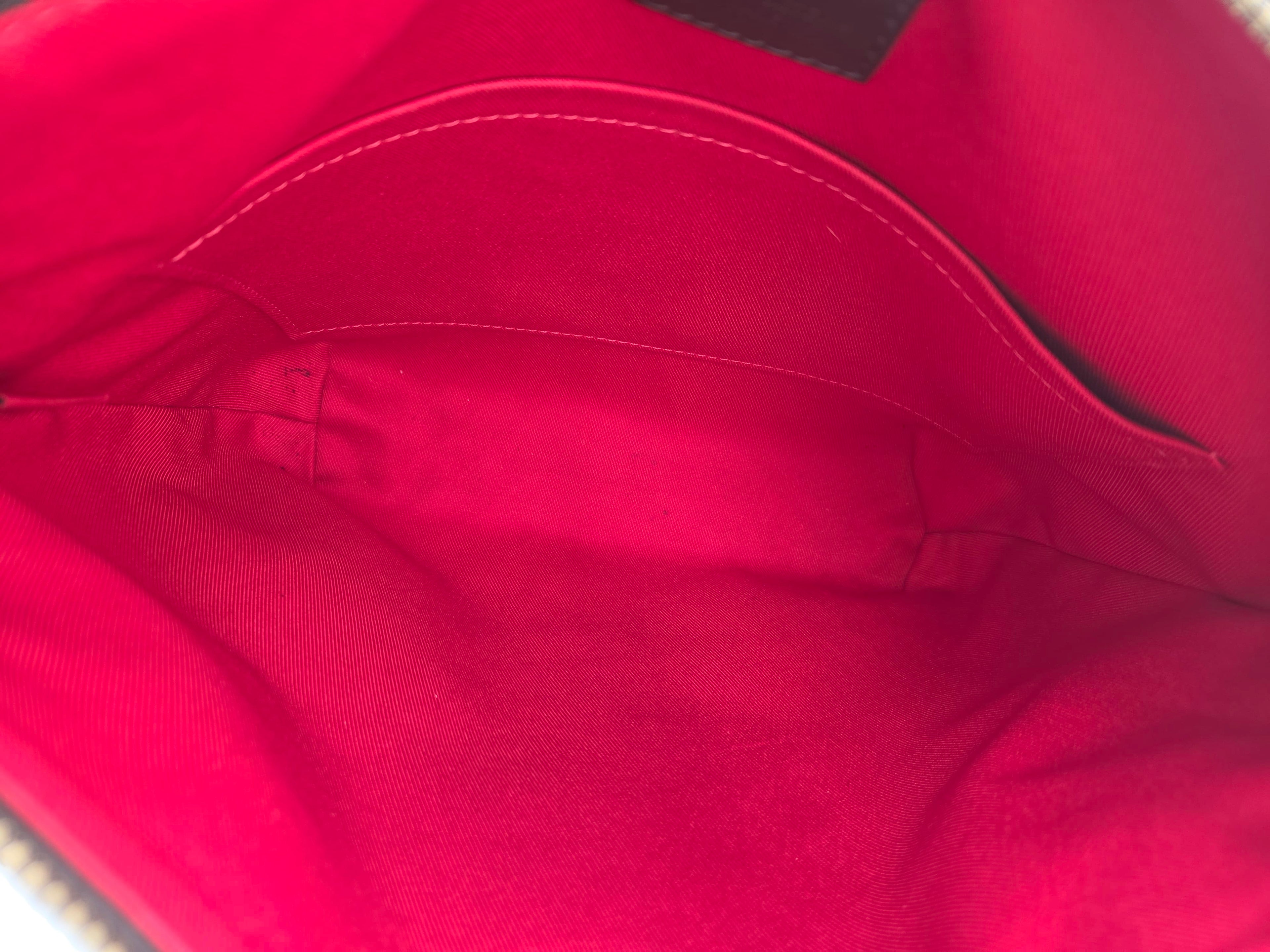 Louis Vuitton South Bank Besace – Damier Ebene Crossbody | Cherry Interior | Pre-Owned