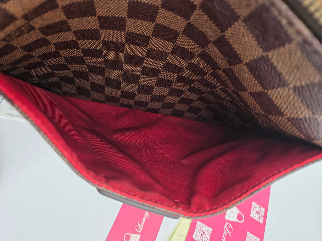 Louis Vuitton South Bank Besace – Damier Ebene Crossbody | Cherry Interior | Pre-Owned