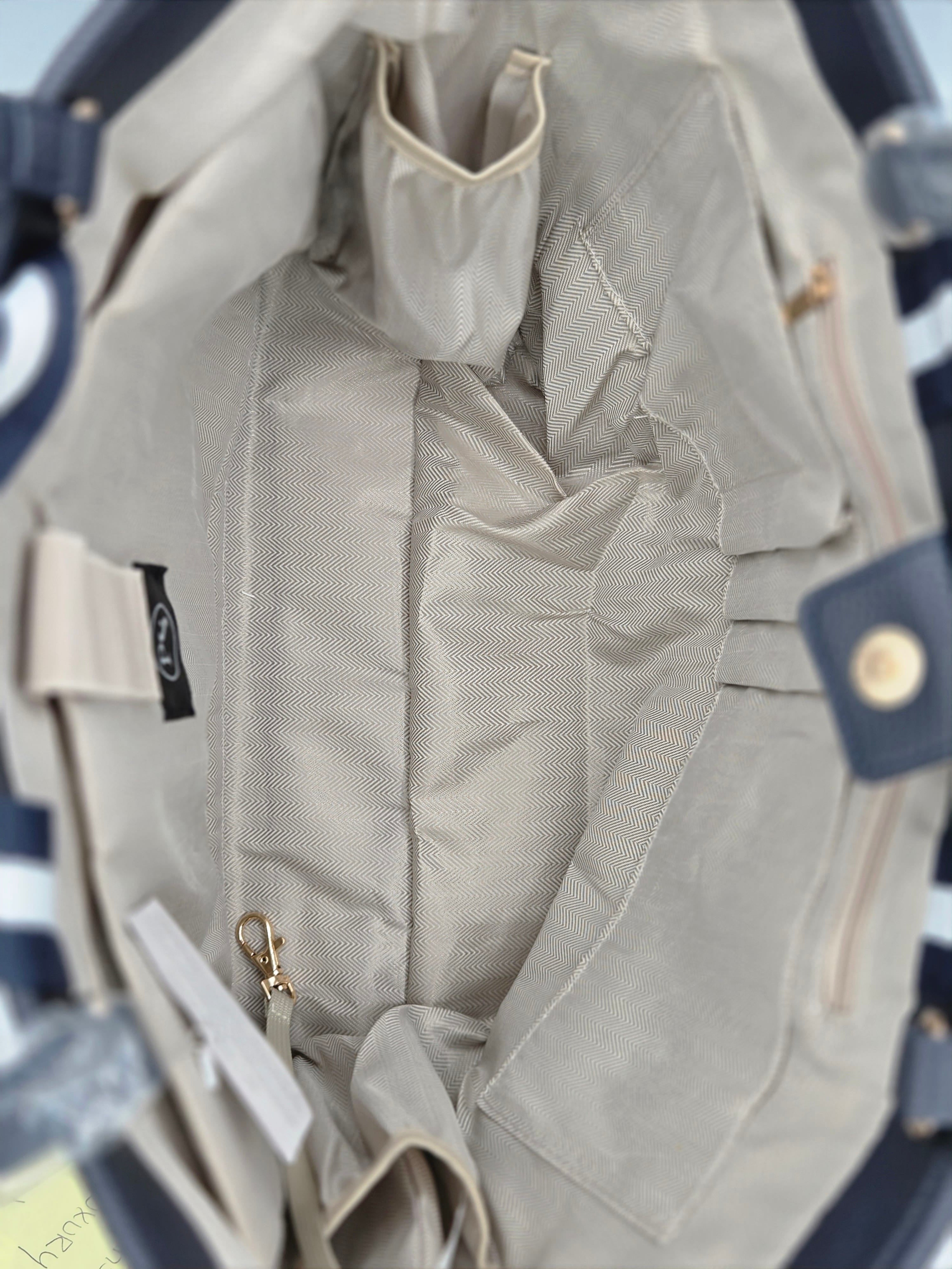 Woven Tiffany Organized Tote Bag – Laptop Carryall | Vegan Leather | Boutique | New