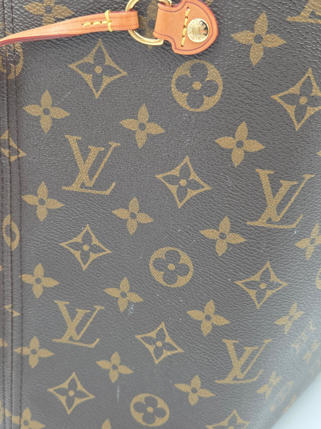 Louis Vuitton handbag with monogram pattern