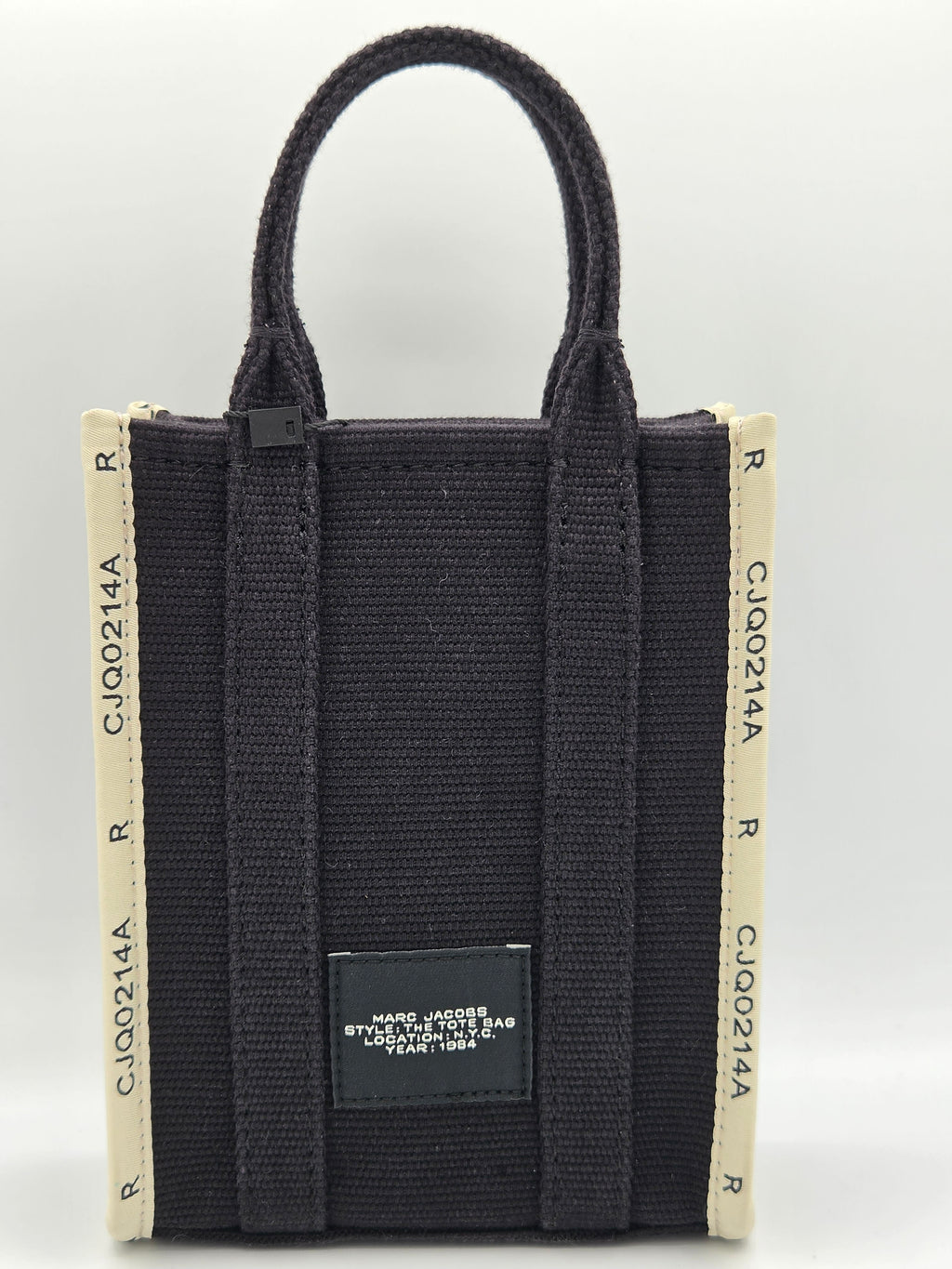 Marc Jacobs Canvas Mini Tote – Black | Structured Crossbody | Like New with Tags