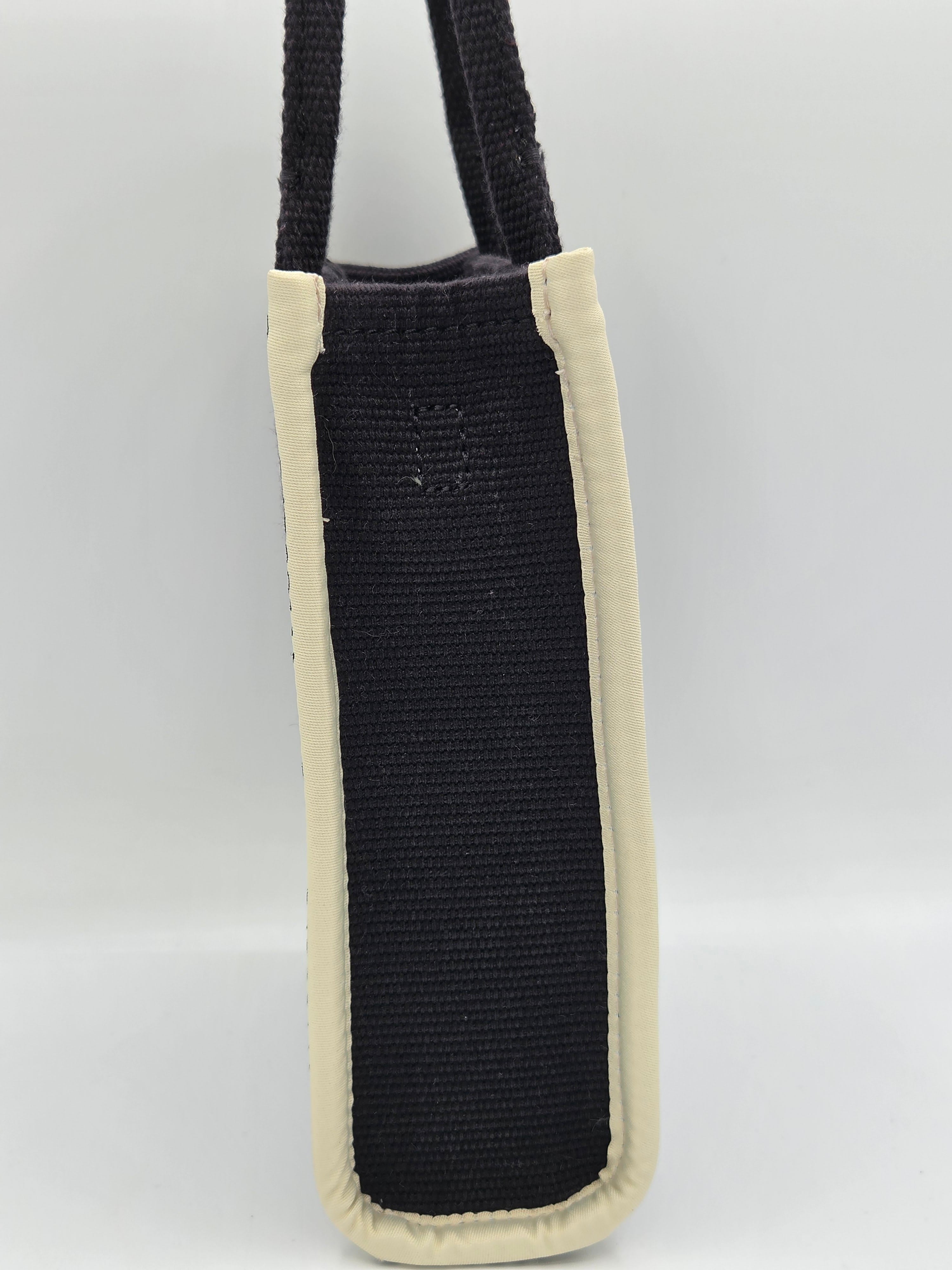 Marc Jacobs Canvas Mini Tote – Black | Structured Crossbody | Like New with Tags