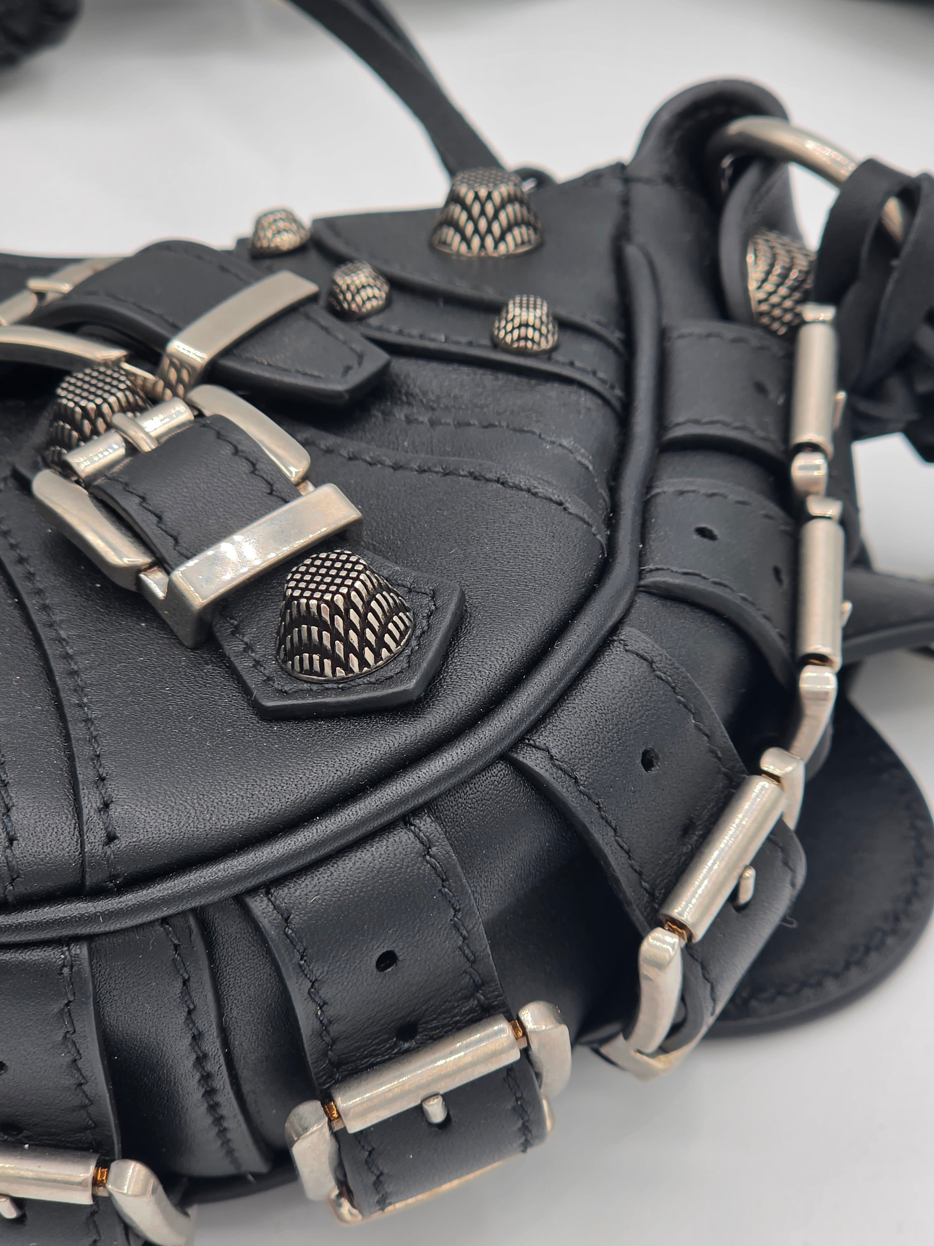 Balenciaga Le Cagole XS Shoulder Bag – Buckle Detail | Black Calfskin | Pre-Owned