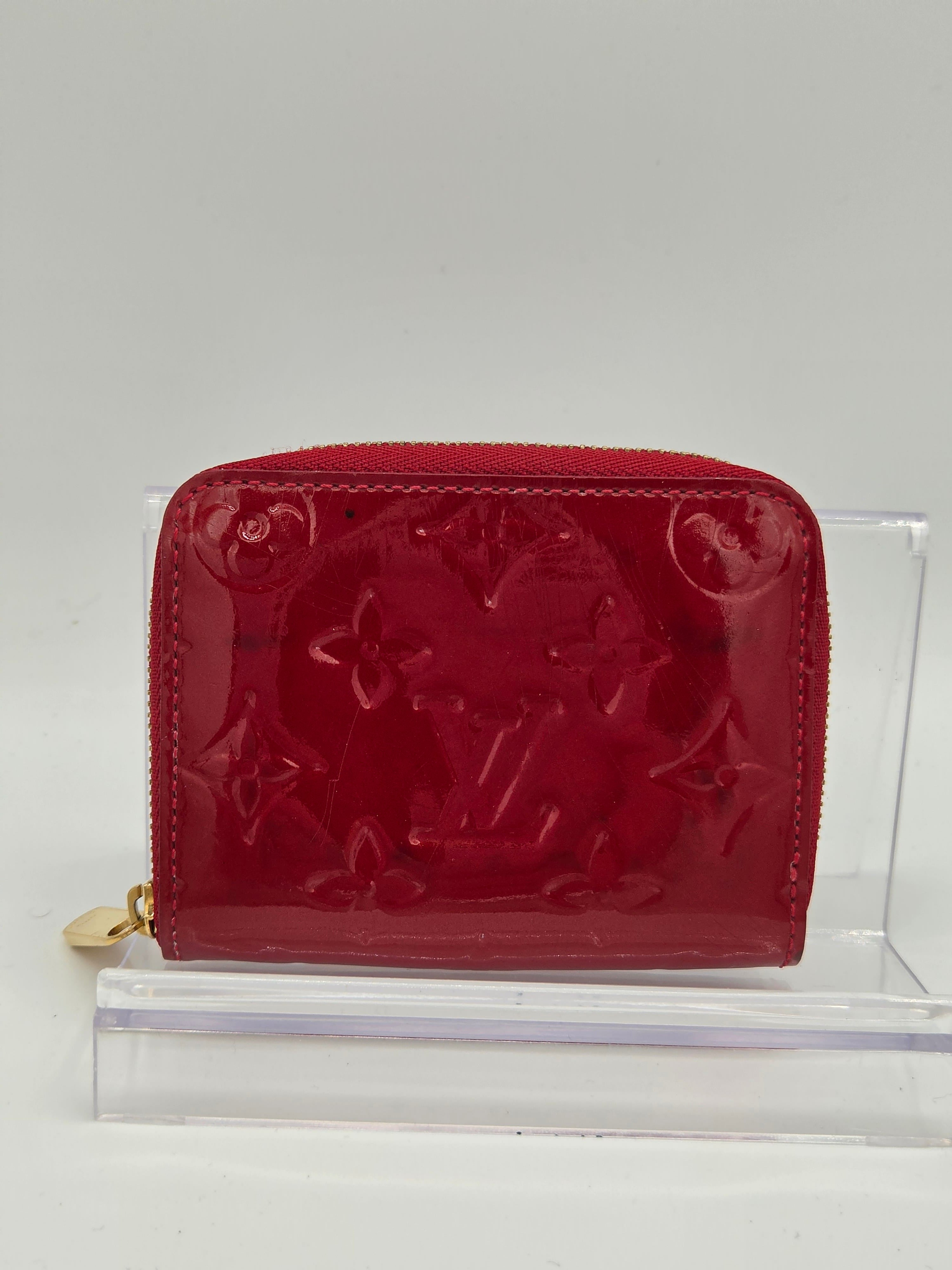 Louis Vuitton Zippy Coin Purse – Vernis Pomme D’Amour Red | Compact Wallet | Pre-Owned