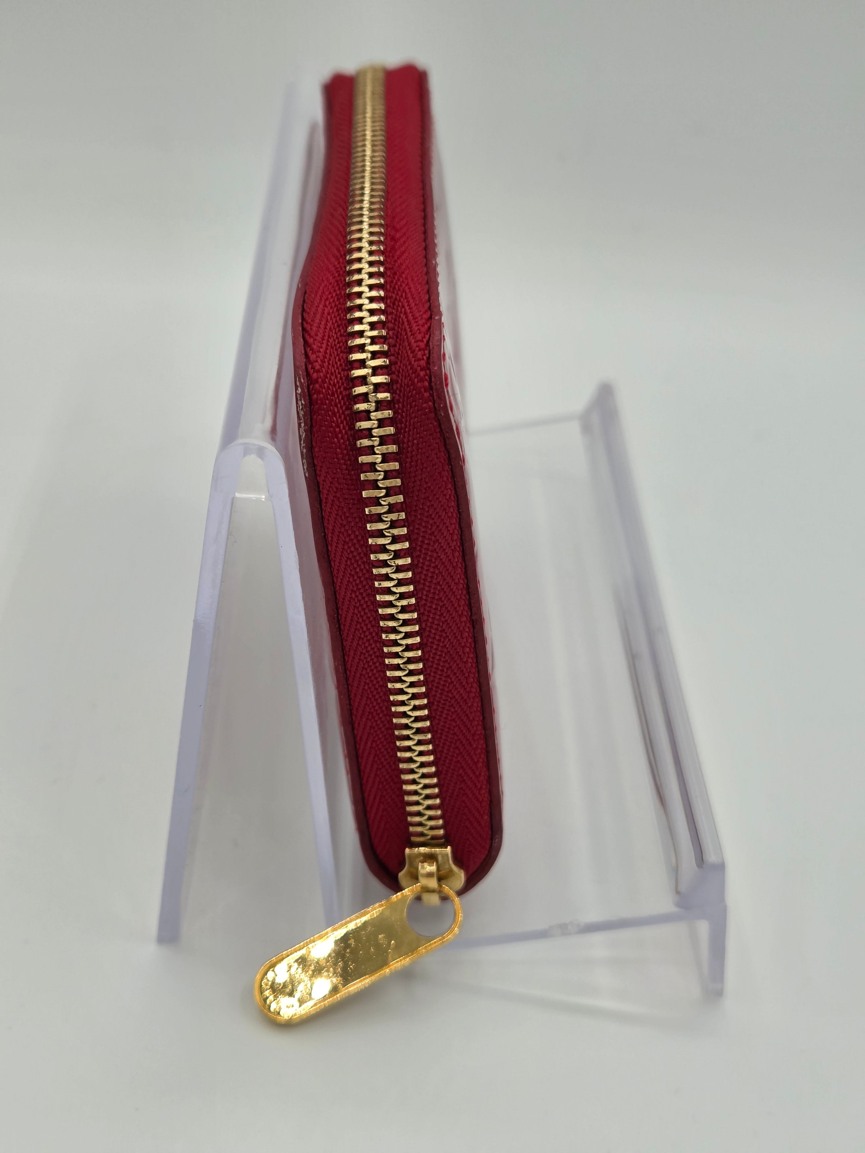 Louis Vuitton Zippy Coin Purse – Vernis Pomme D’Amour Red | Compact Wallet | Pre-Owned
