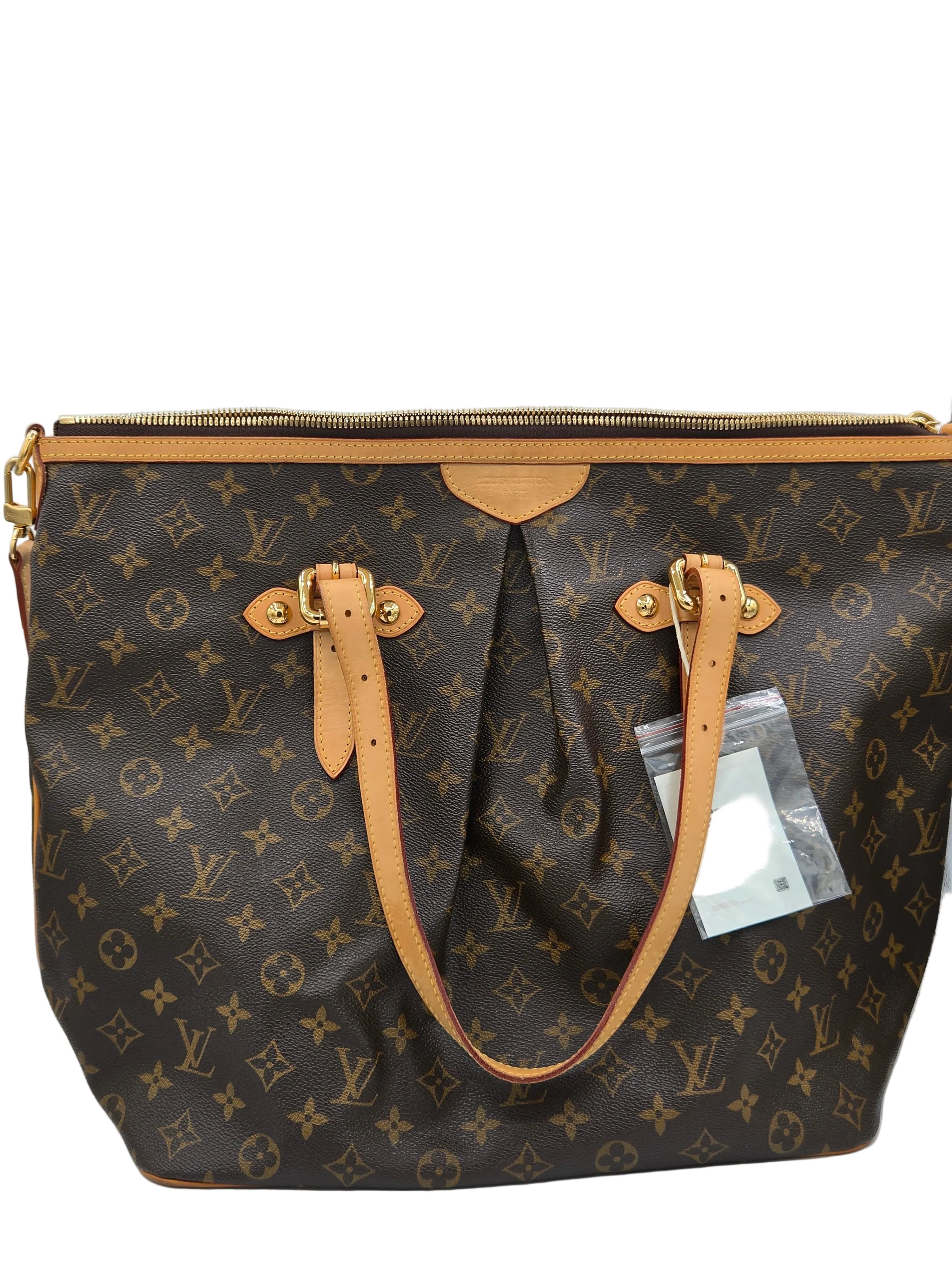 rear side view of monogram bag