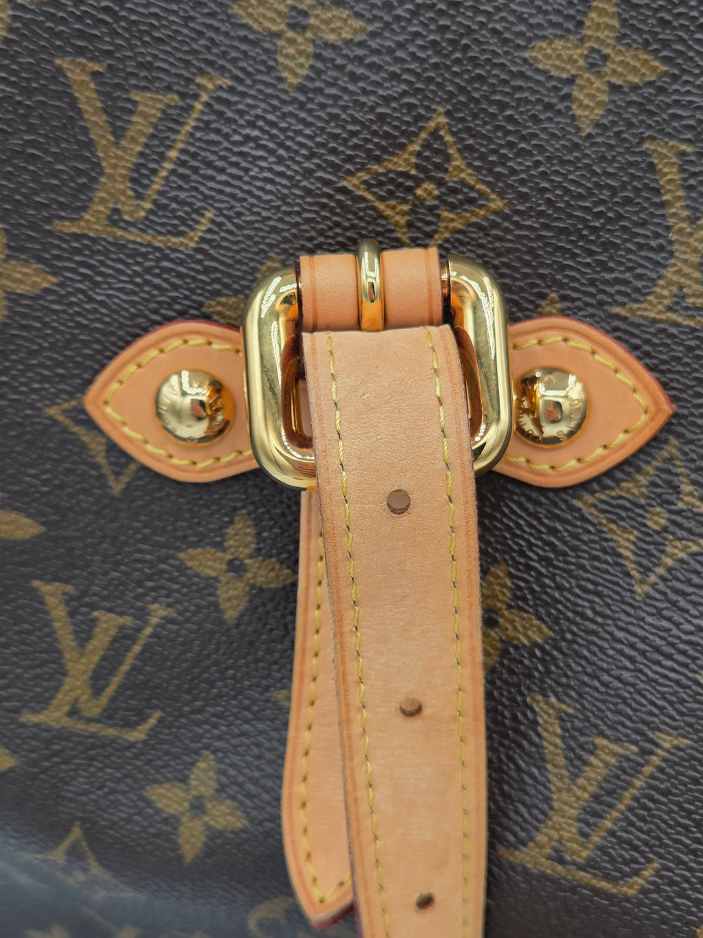 leather strap close up