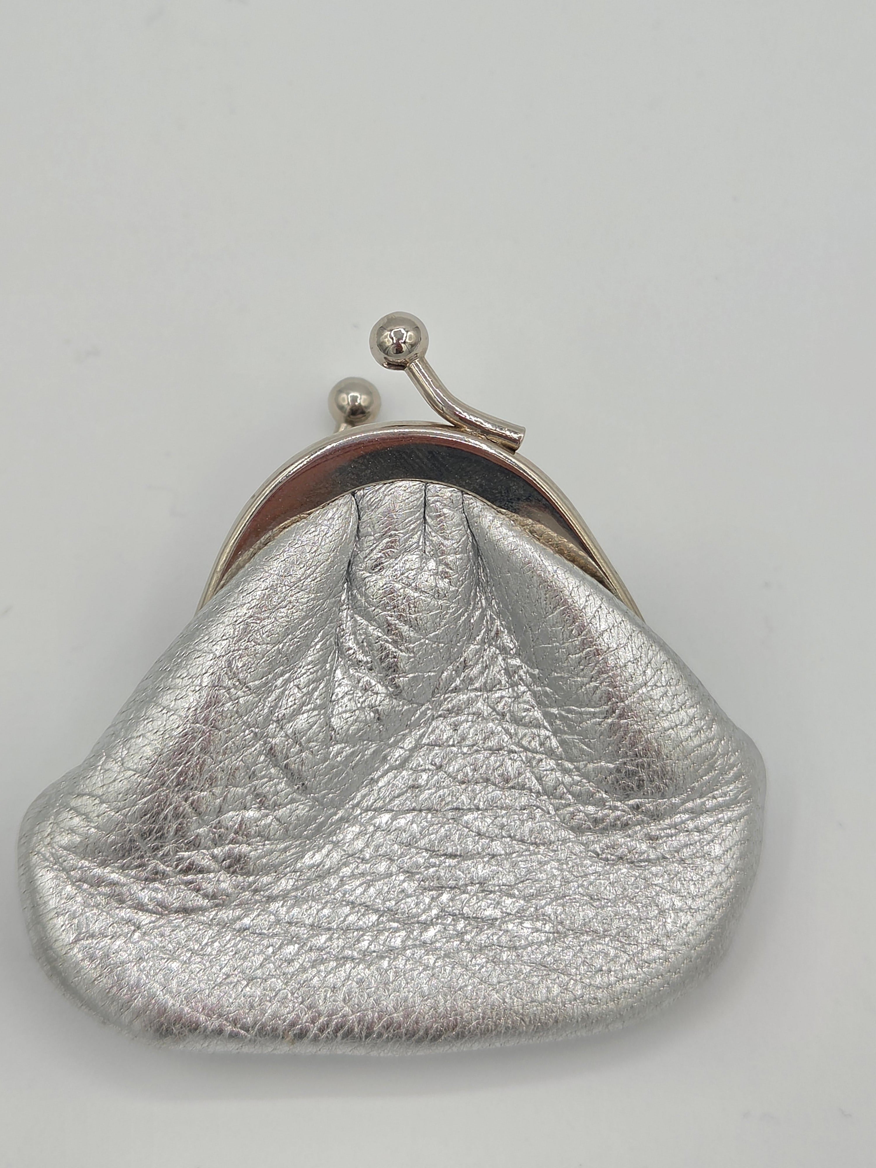 silver coin pouch