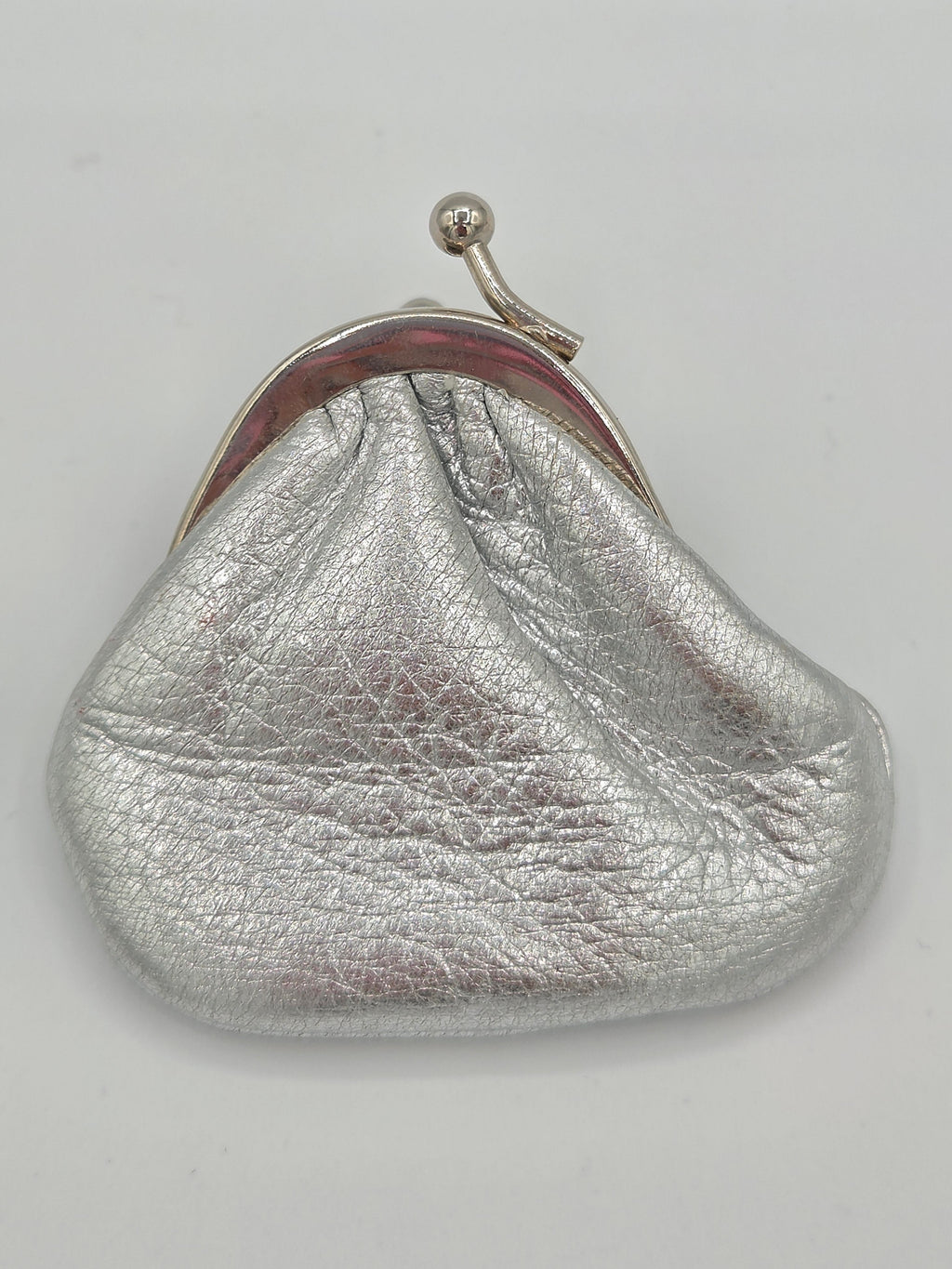 opposite side of silver coin pouch