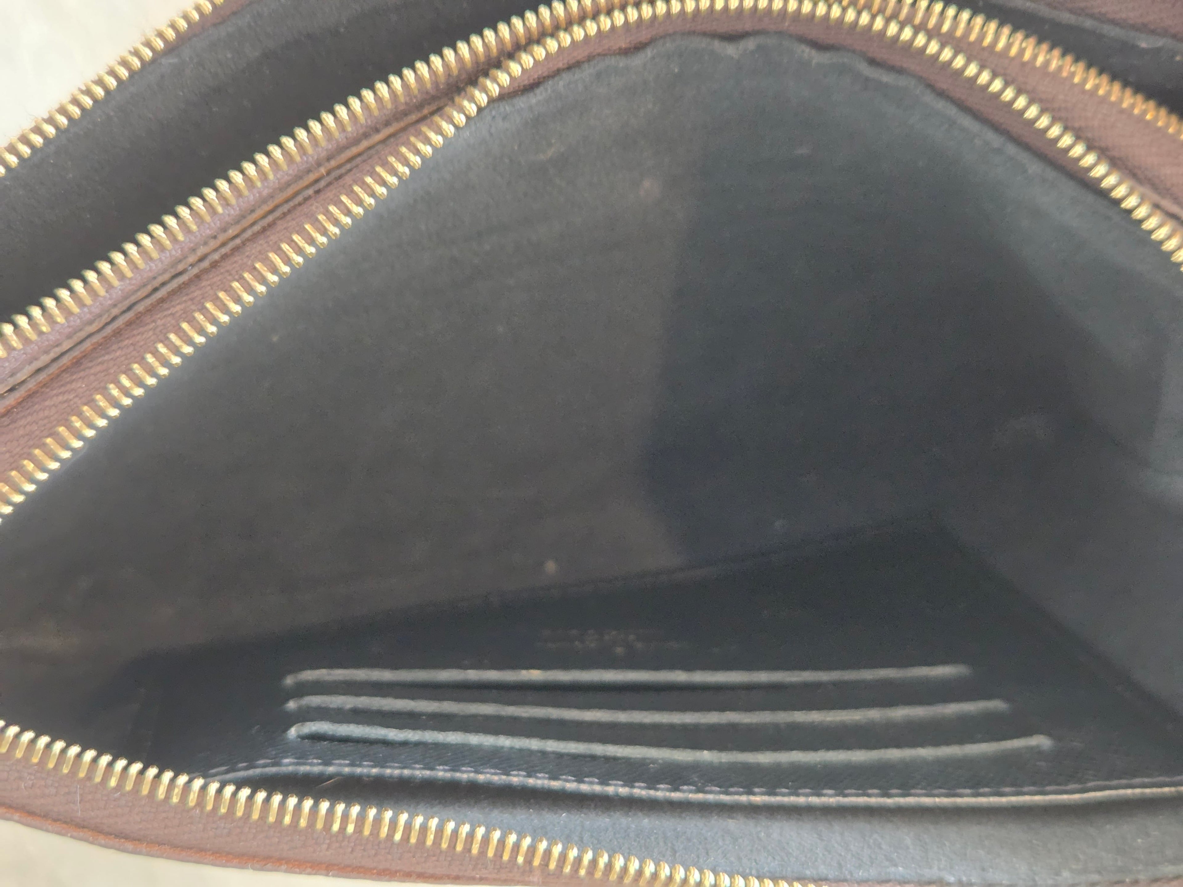 Louis Vuitton Double Zip Pochette – Reverse Monogram Giant | Crossbody Clutch | Pre-Owned