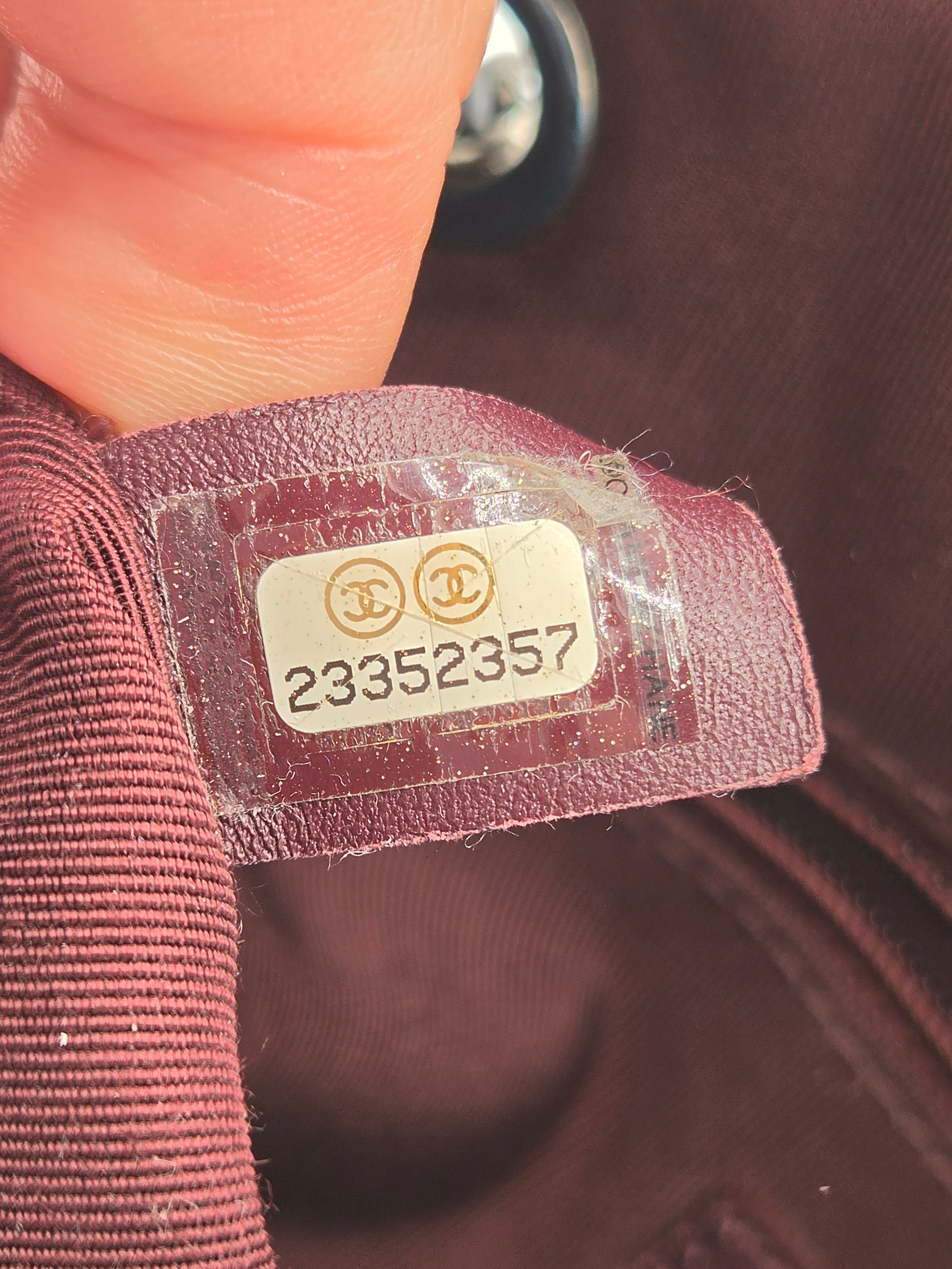 Close-up of a textured surface with a visible label and number.