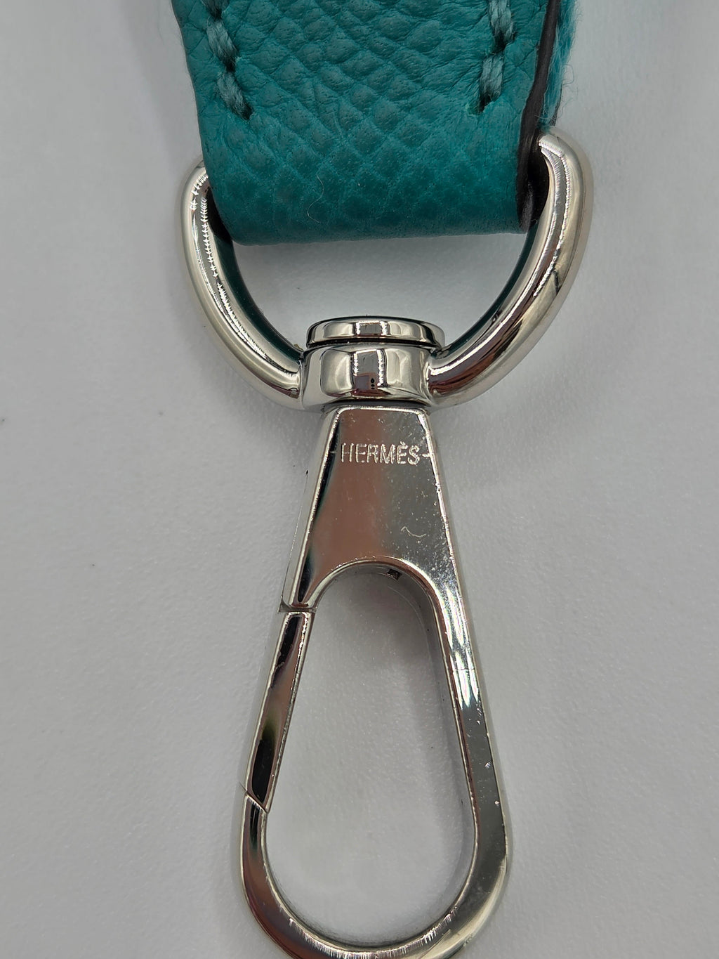 close up of strap stamp