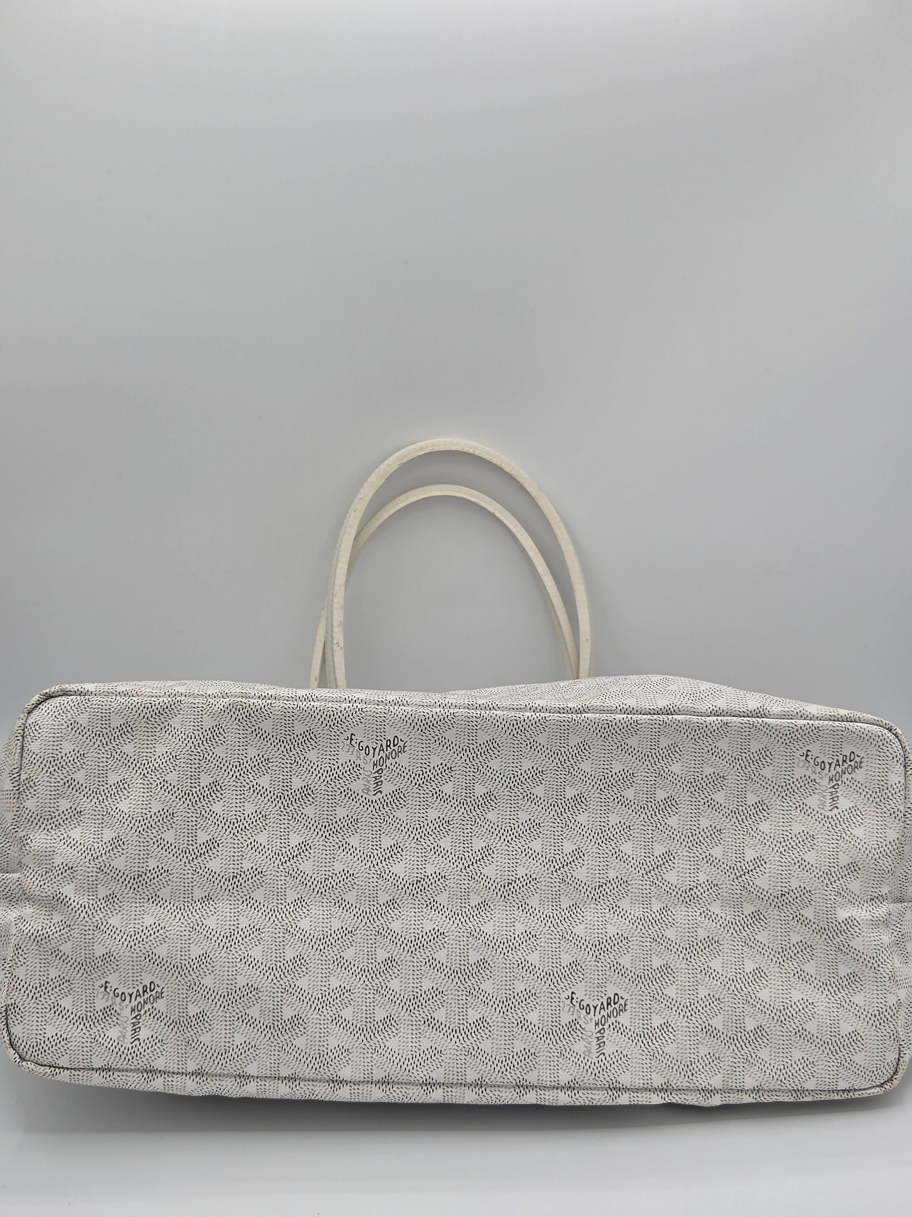 view of bottom white bag