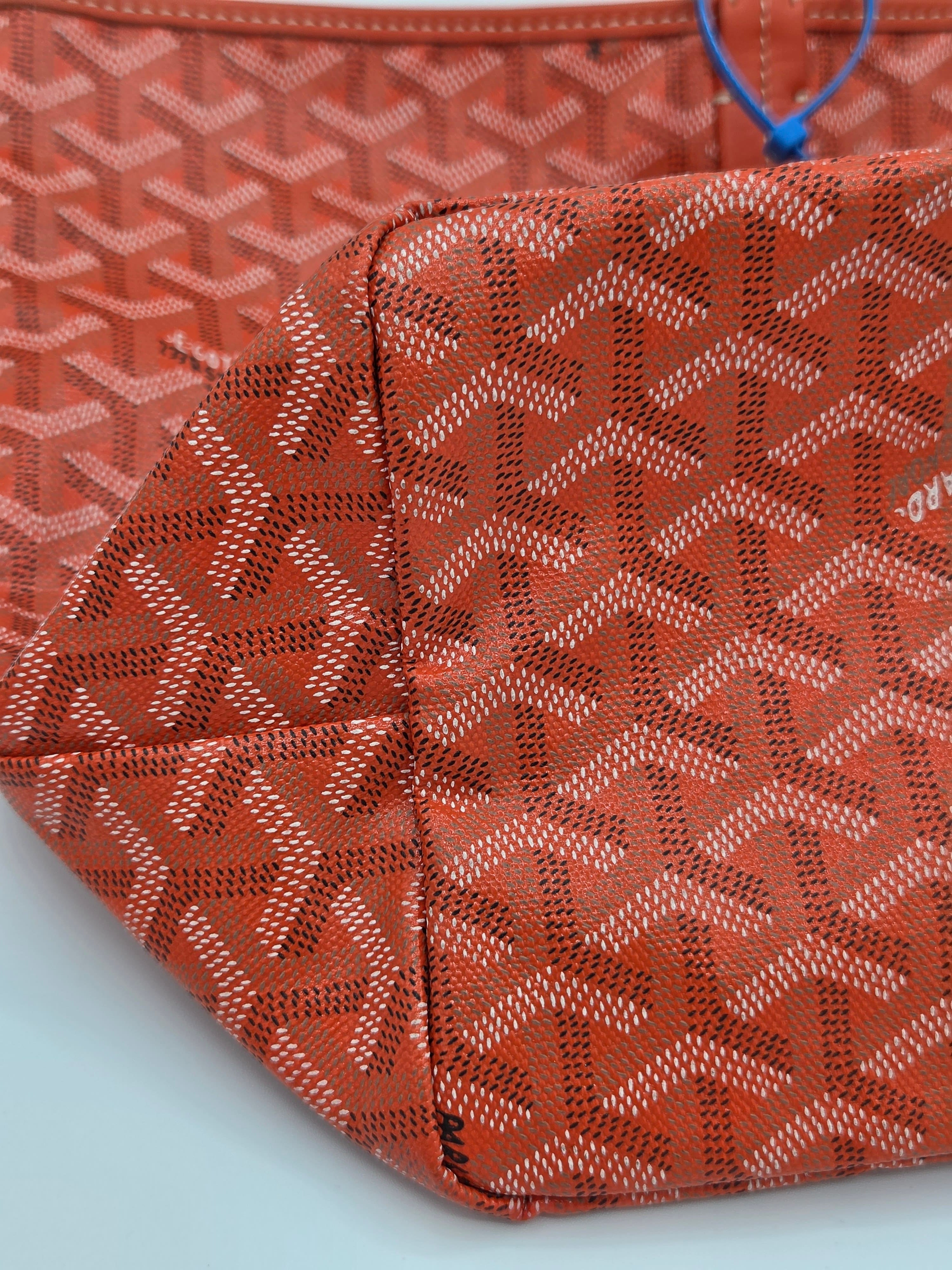 Goyard Saint Louis PM Tote – Orange Goyardine Canvas | Includes Matching Pochette | Authenticated | Pre-Owned