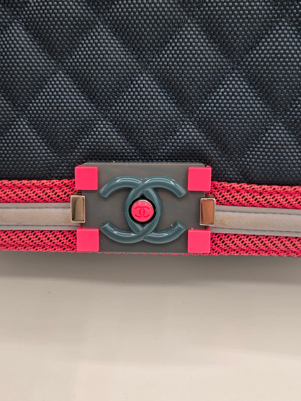 chanel logo front of bag