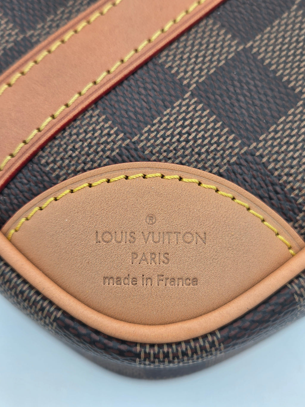 close up of brand stamp