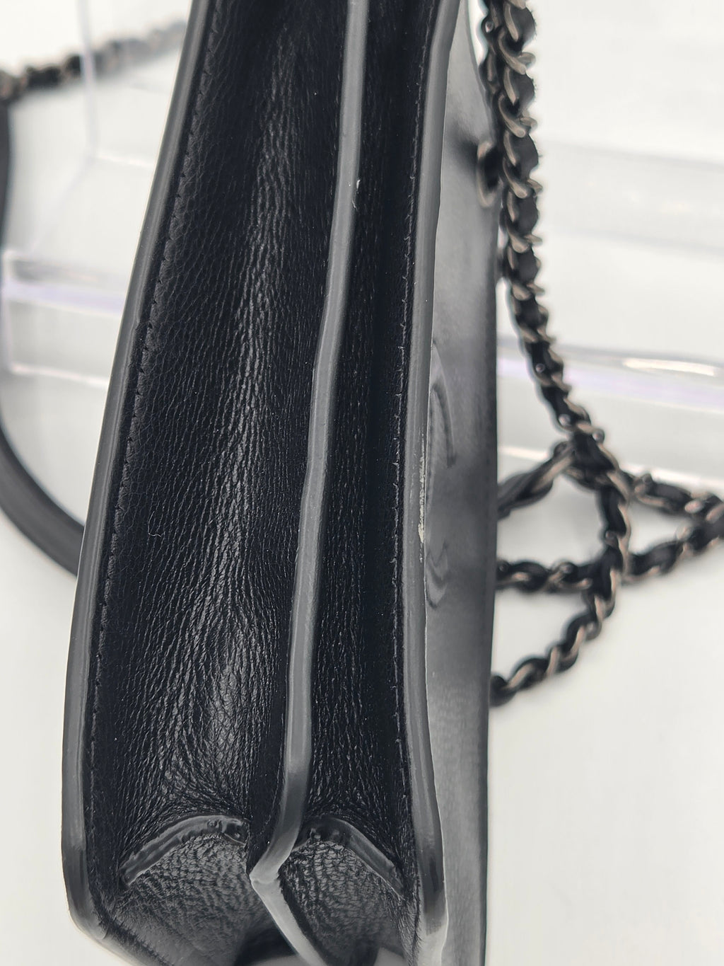 Chanel Calfskin Leather Phone Holder Crossbody | Black | Silver Hardware | Karl Lagerfeld Era | Authenticated | Pre-Owned