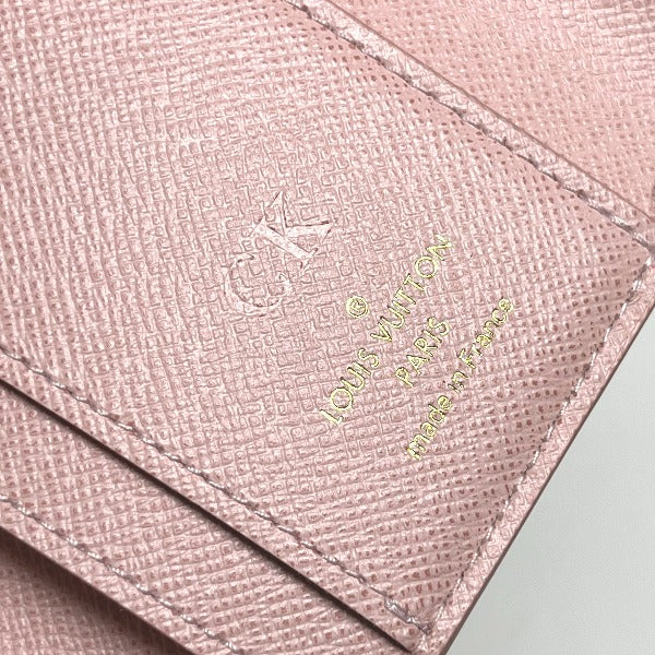 Louis Vuitton Damier Azur Zoe Wallet Rose Ballerine -Pre-Owned