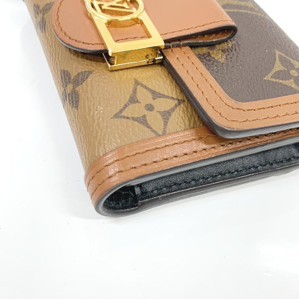 corner Louis Vuitton Reverse Monogram Dauphine Wallet 