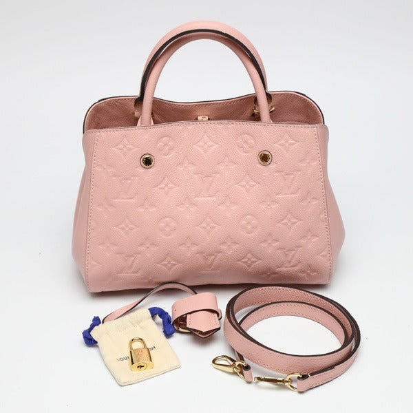 Pre-Loved Louis Vuitton Empreinte Montaigne BB Rose Poudre