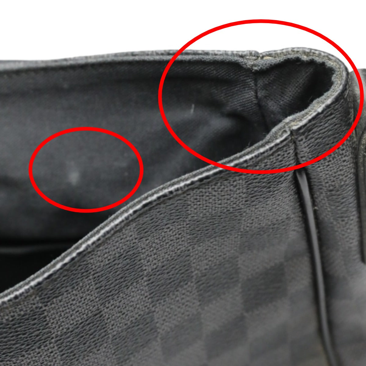 top edge Louis Vuitton Damier Graphite Daniel GM