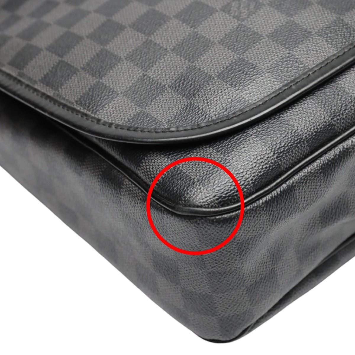 corner Louis Vuitton Damier Graphite Daniel GM