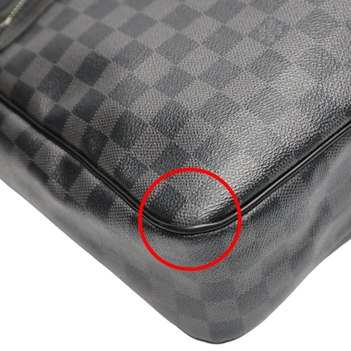 corner Louis Vuitton Damier Graphite Daniel GM