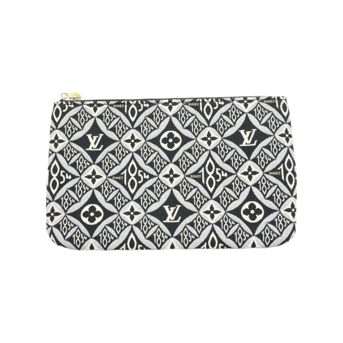 pouch Louis Vuitton Jacquard 1854 Neverfull MM w/Pouch blue and gray