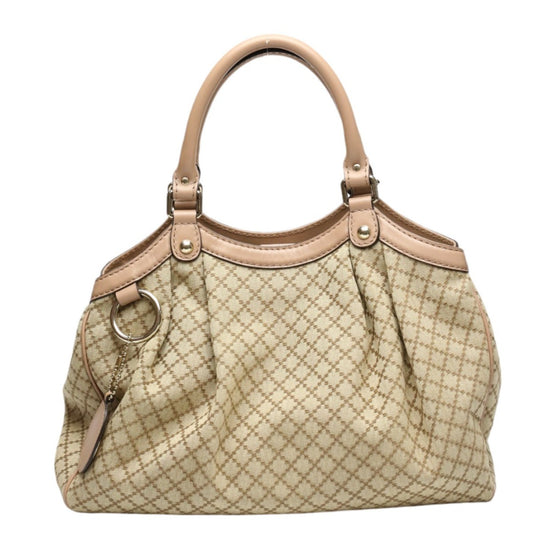 Gucci Sukey Diamante Canvas medium Tote Neutral Beige
