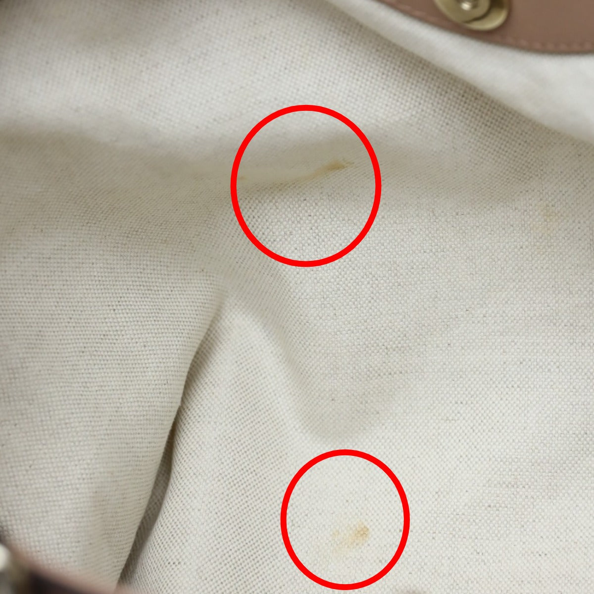 spot interior Gucci Sukey Diamante Canvas medium Tote Neutral Beige