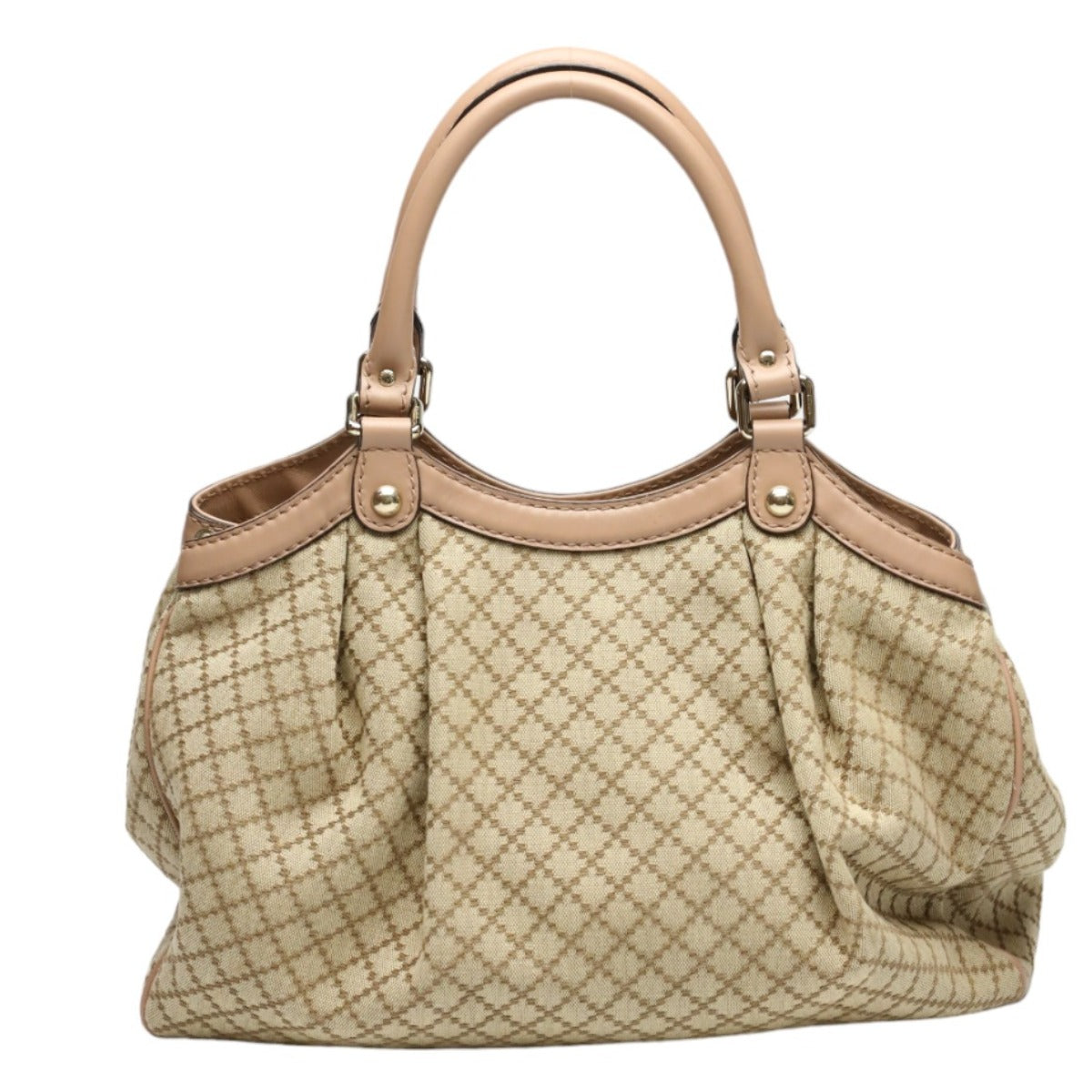 back Gucci Sukey Diamante Canvas medium Tote Neutral Beige
